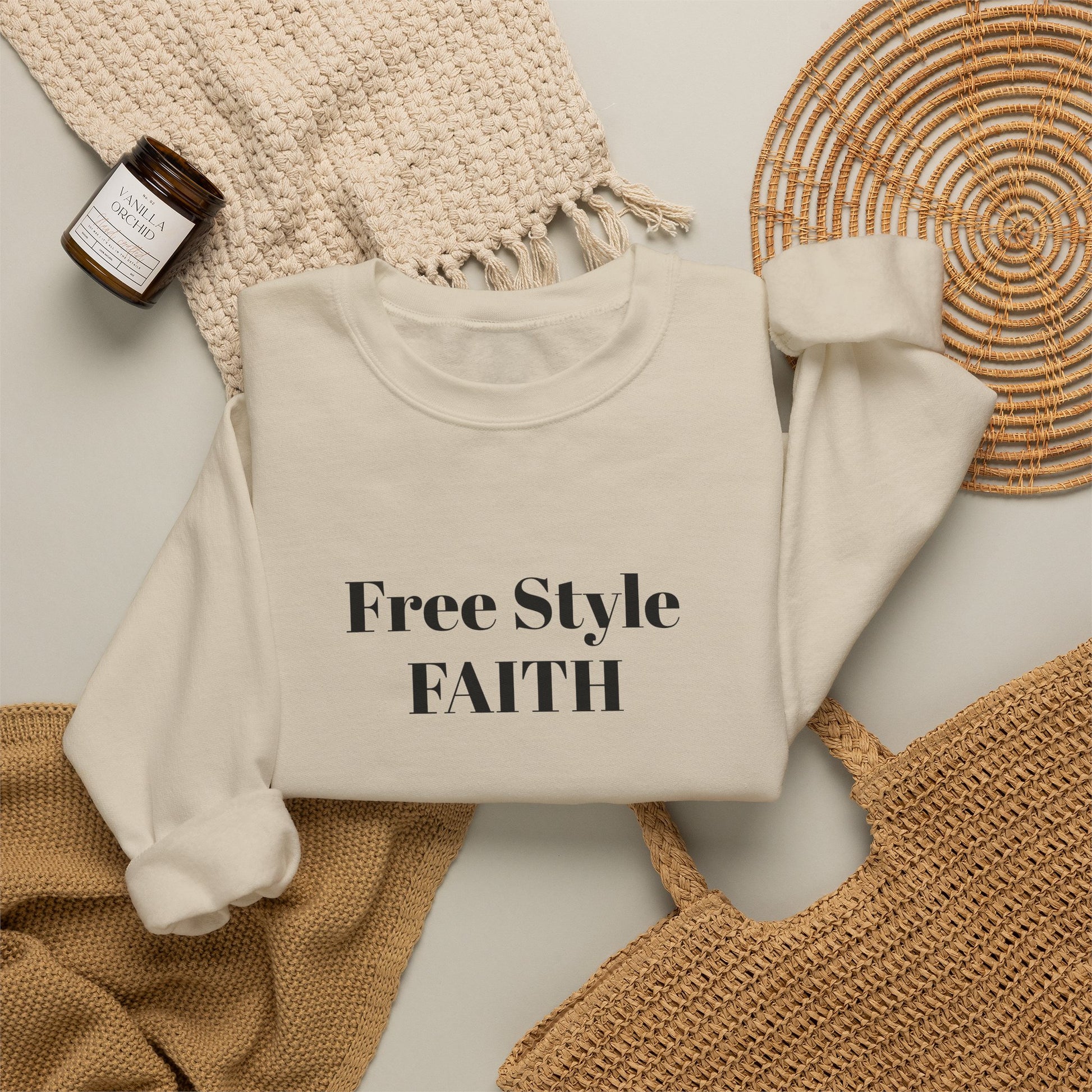FREE STYLE FAITH Custom Kristen Sweatshirt – The Original – faithwear – streetwear with purpose