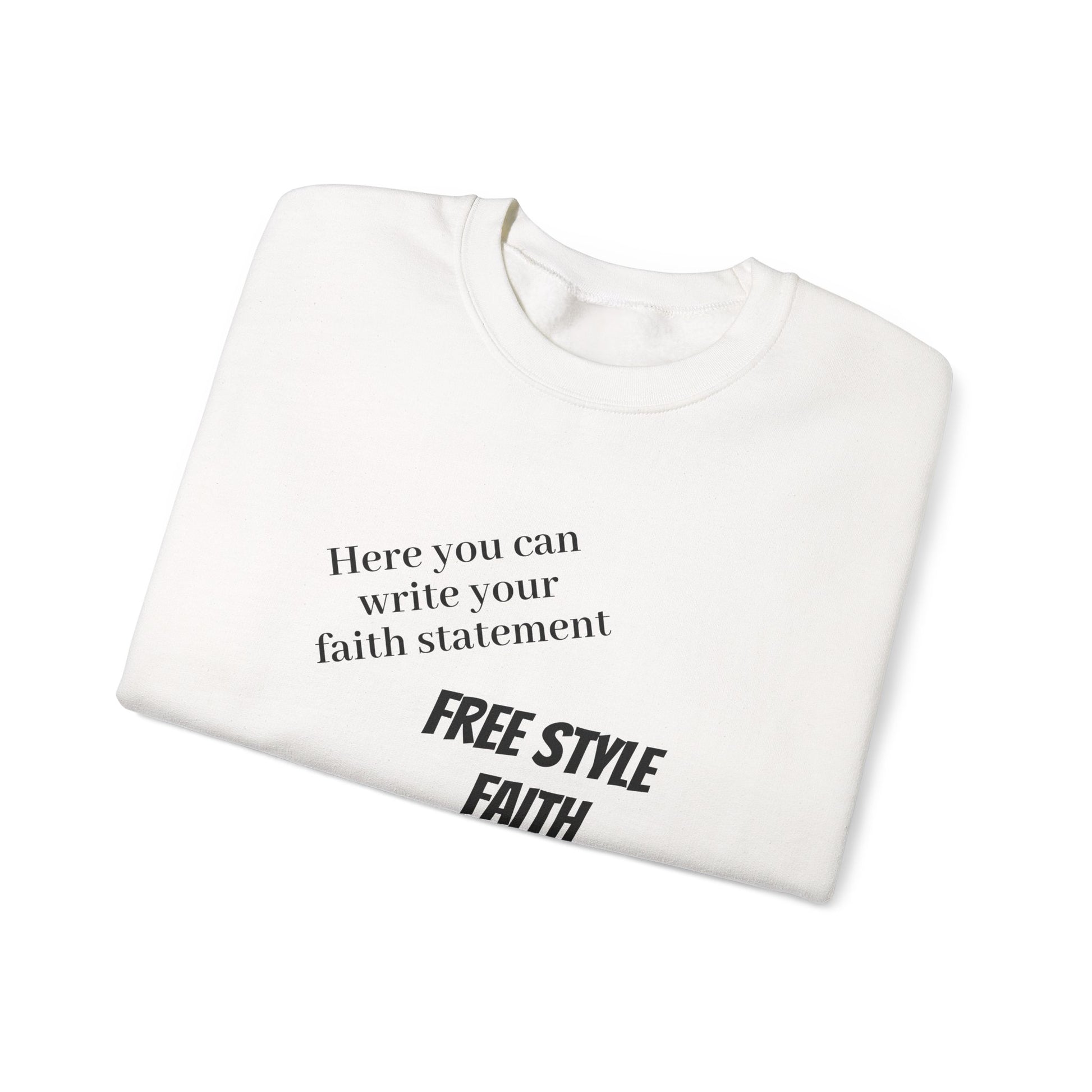 FREE STYLE FAITH Custom kristen Sweatshirt – The Original – faithwear – streetwear with purpose