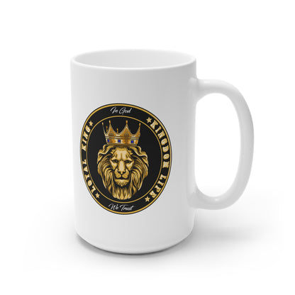 LOYAL KING White Ceramic Mug, 11oz and 15oz