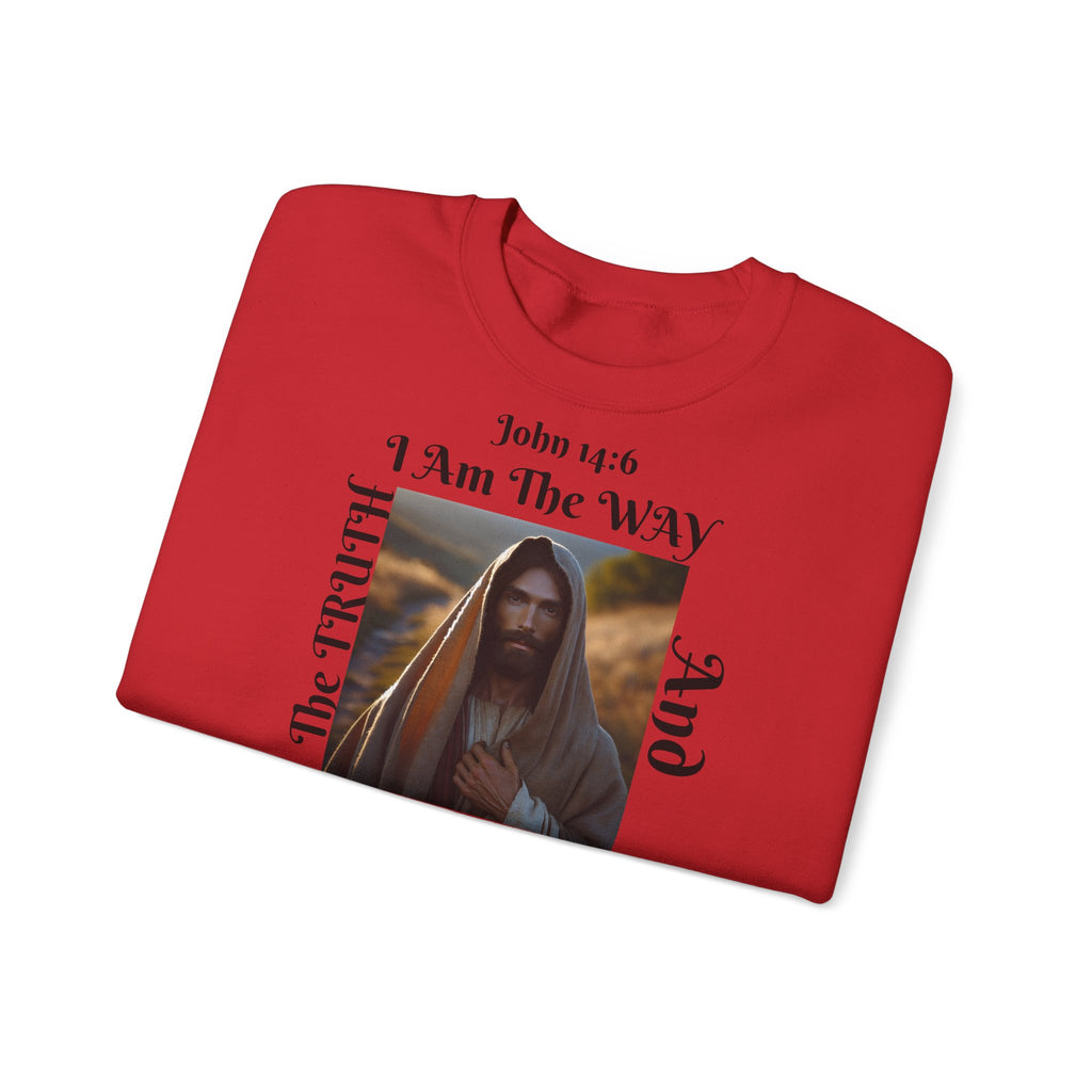 BOLD LINES: The Way Unisex Sweatshirt | The Original - faithwear - streetwear with purpose
