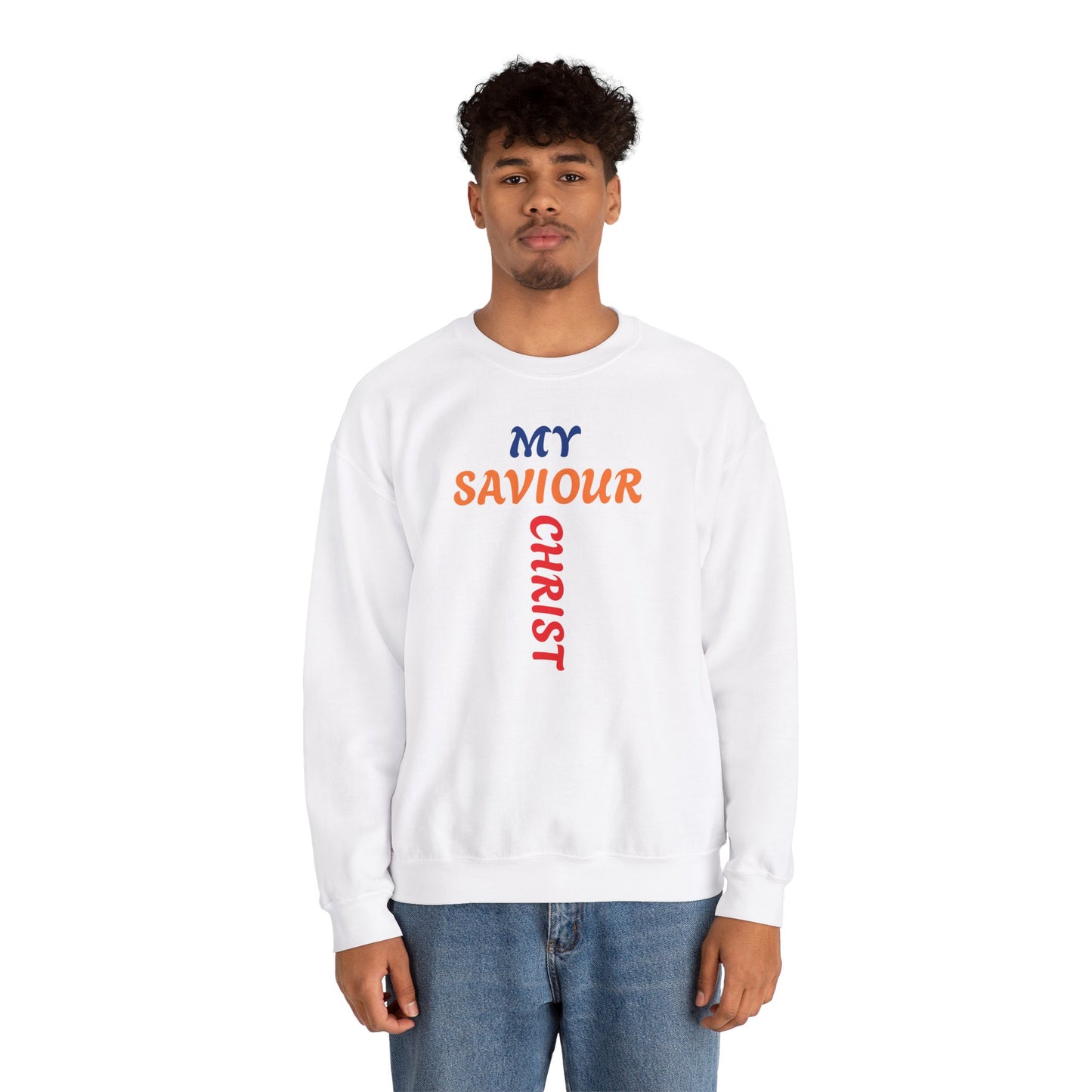 Born Again Christian Crewneck Sweatshirt - Unisex CROSS