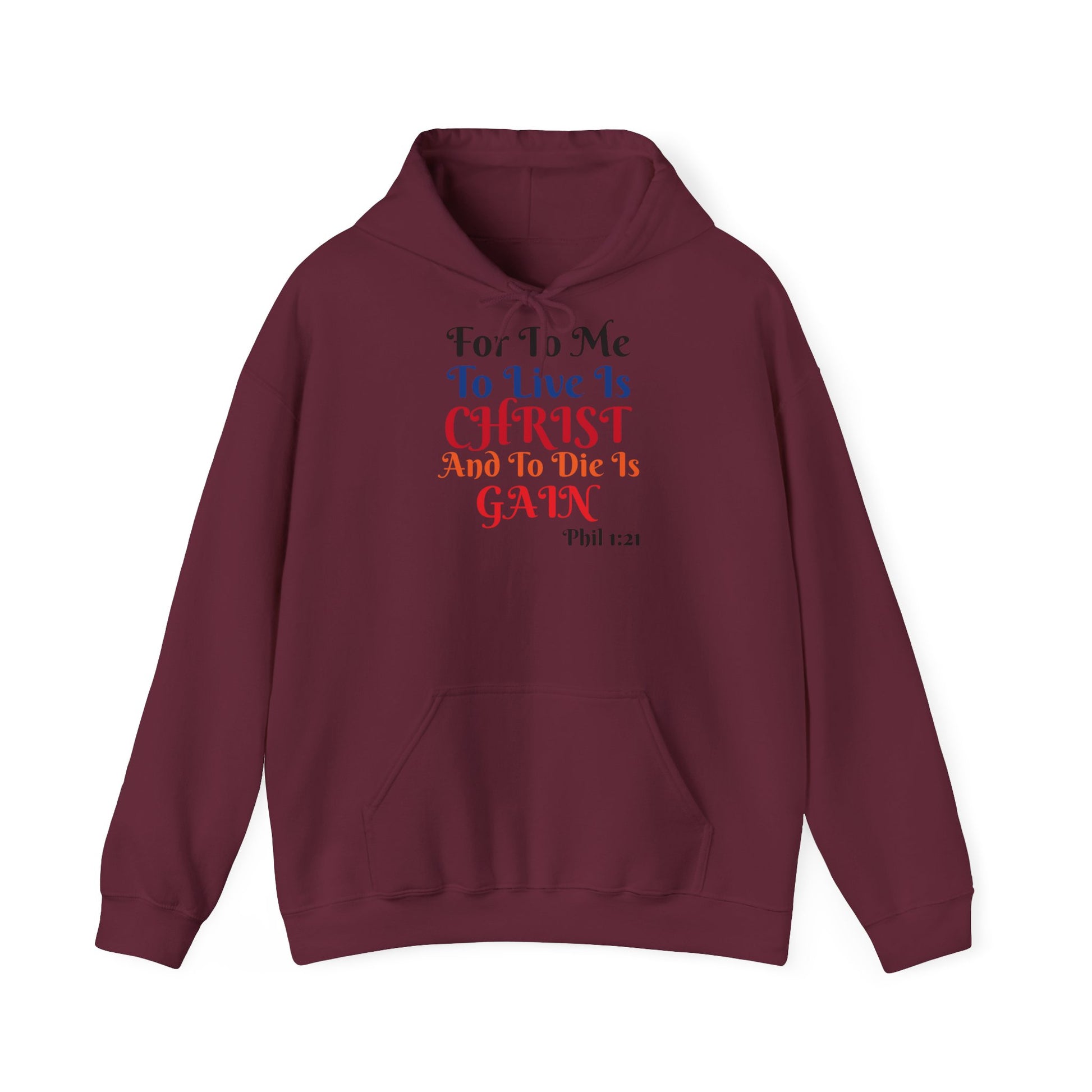 BOLD LINES: To Live Is… Filipperbrevet 1:21 – Kristen Unisex Sweatshirt | The Original