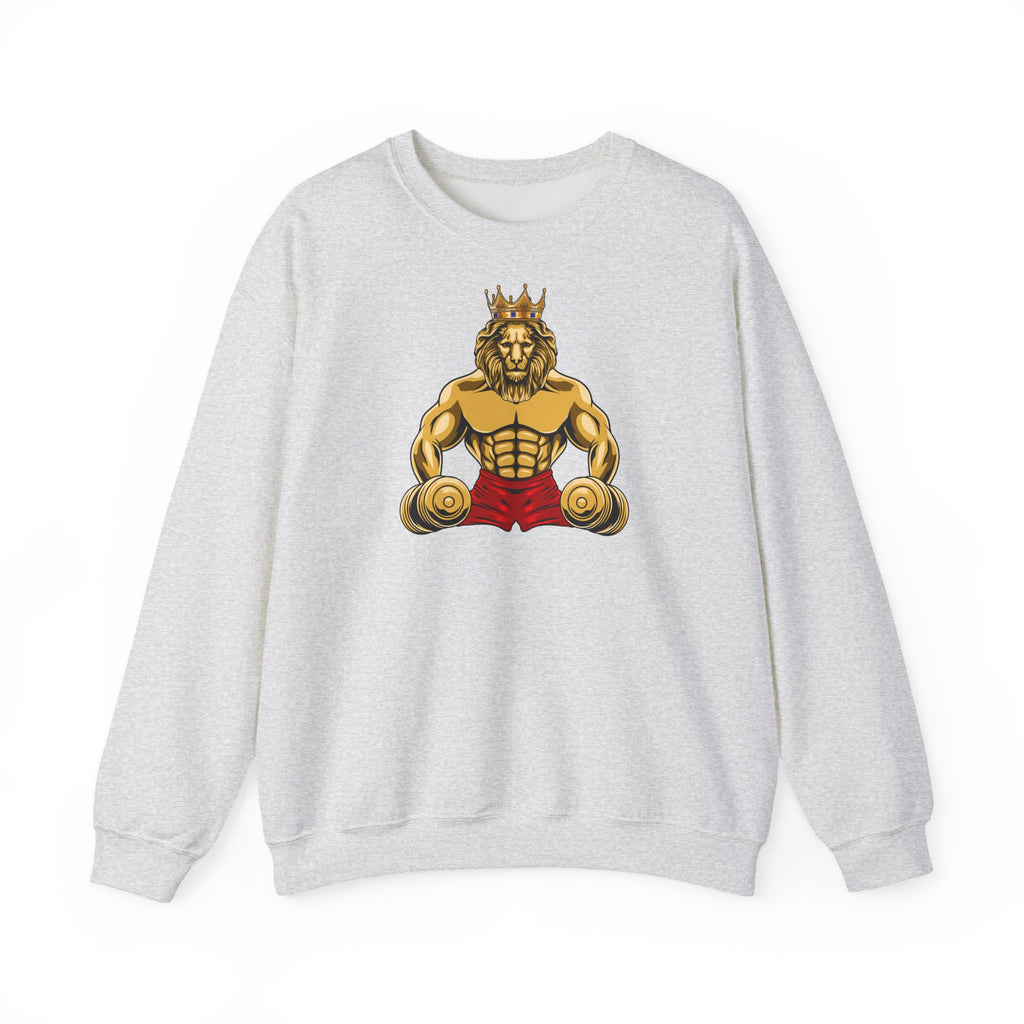 MUSCLE LION Sweatshirt - be strong and courages, stay loyal - stay faithfull