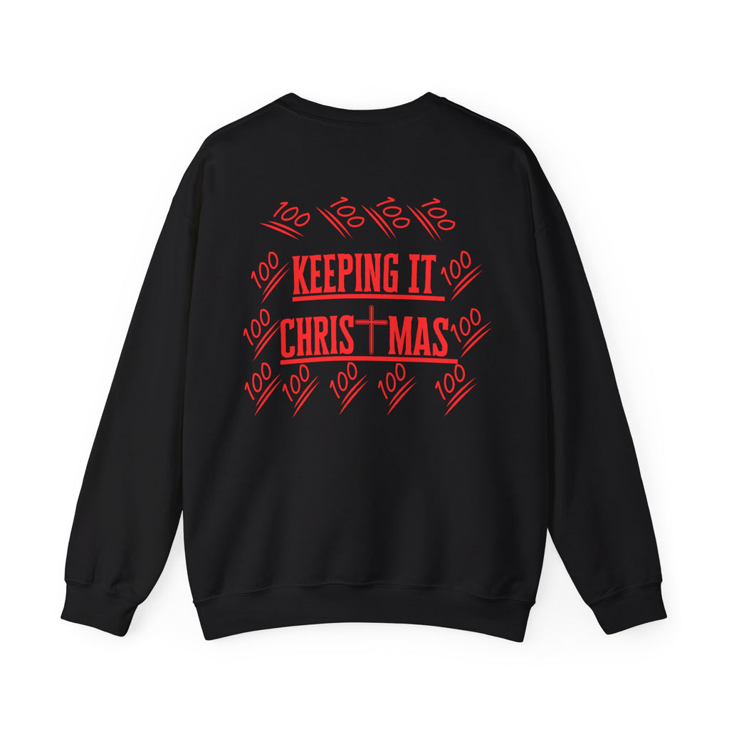 Sudadera navideña con texto rojo | Sudadera cristiana unisex | La original - faithwear