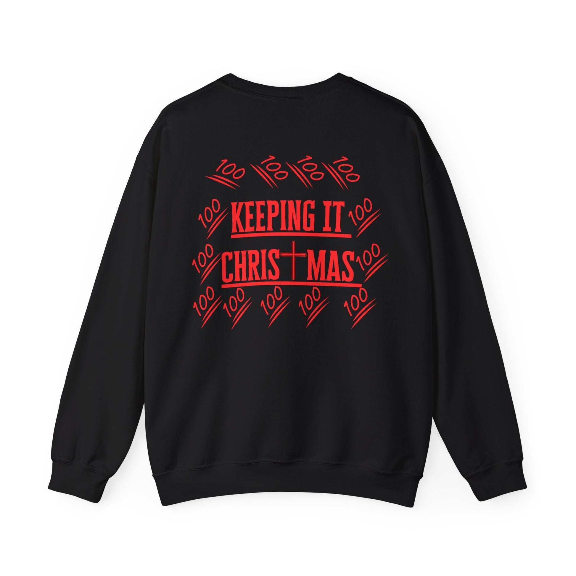 Sudadera navideña con texto rojo | Sudadera cristiana unisex | La original - faithwear