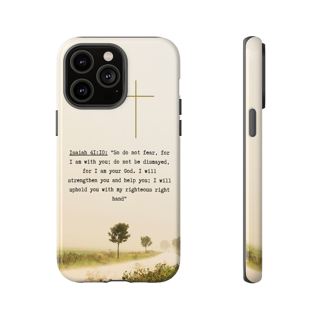 Christian Cross Phone Case with Isaiah 41:10 —The Original, Inspirational Protective iPhone Cover
