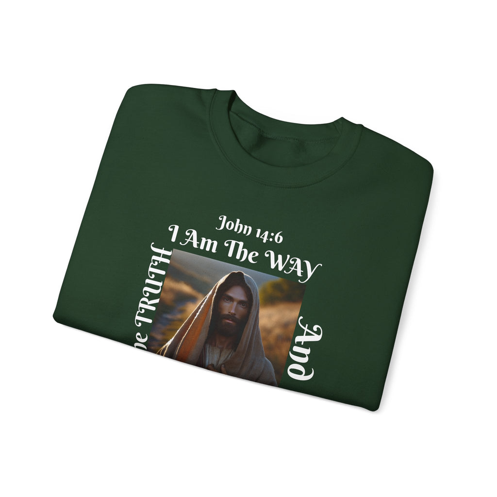 Sudadera con cuello redondo cristiana nacida de nuevo - Unisex The way