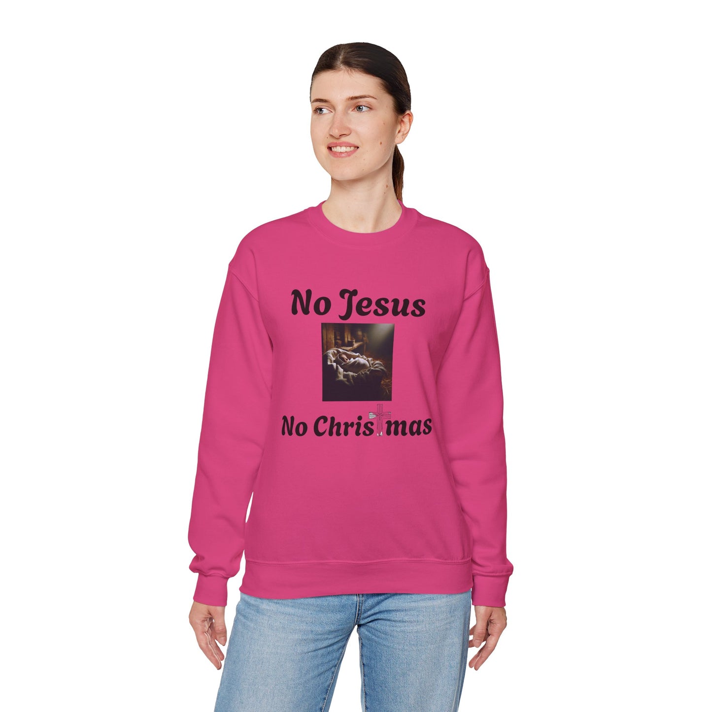 No Jesus No Christmas Crewneck Sweatshirt