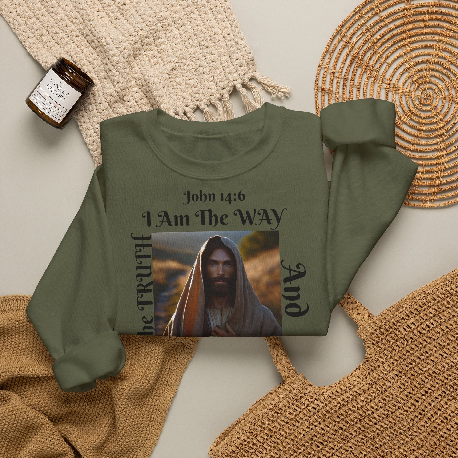BOLD LINES: The Way Unisex Sweatshirt | The Original - faithwear - streetwear with purpose