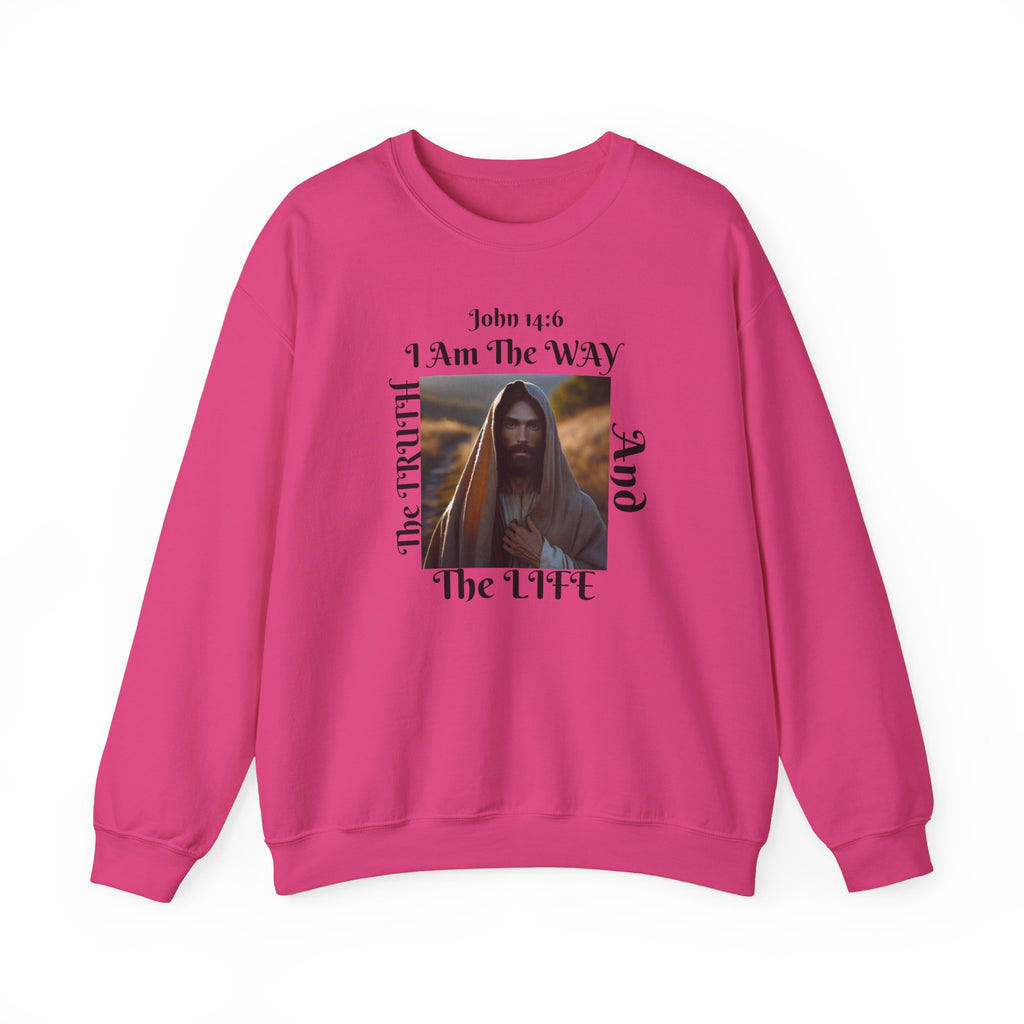 Sudadera con cuello redondo cristiana nacida de nuevo - Unisex The way