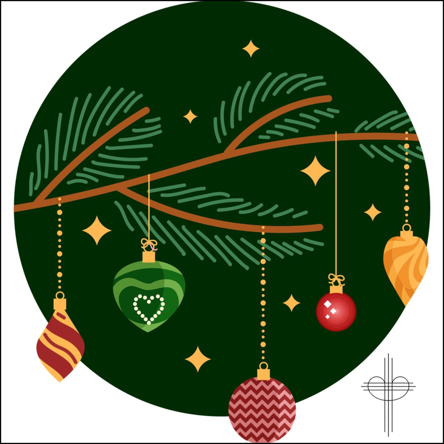 Custom Cut Acrylic Christmas Ornament - Festive Holiday Decor