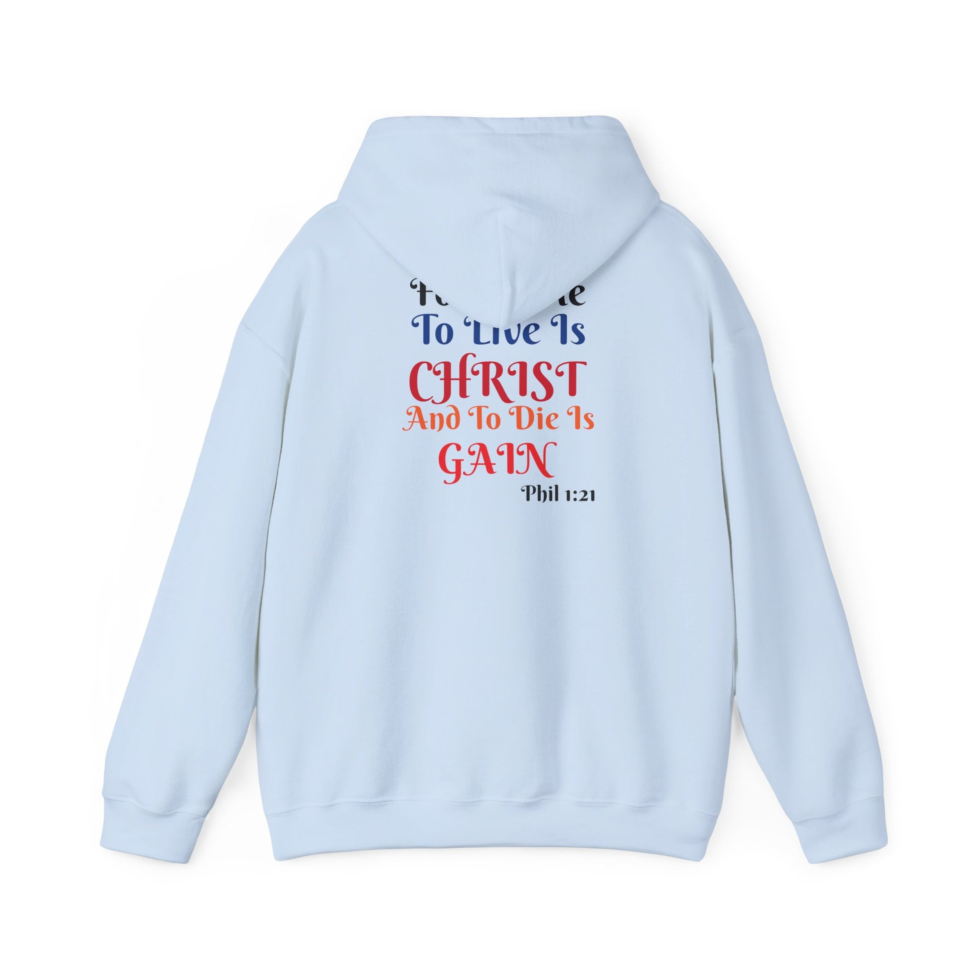 BOLD LINES: To Live Is… Filipperbrevet 1:21 – Kristen Unisex Sweatshirt | The Original