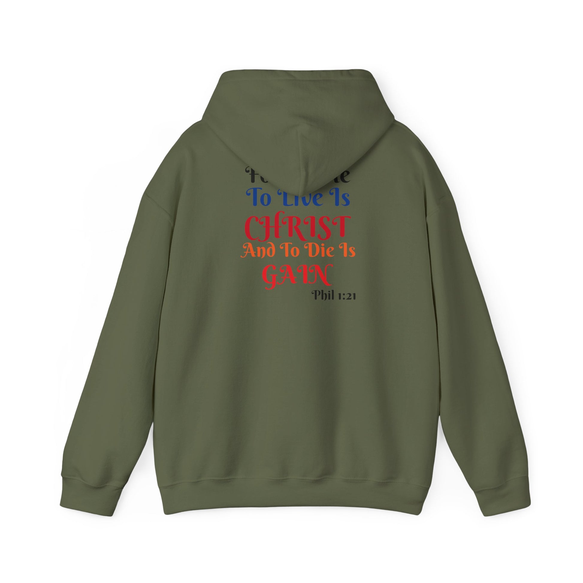 BOLD LINES: To Live Is… Filipperbrevet 1:21 – Kristen Unisex Sweatshirt | The Original