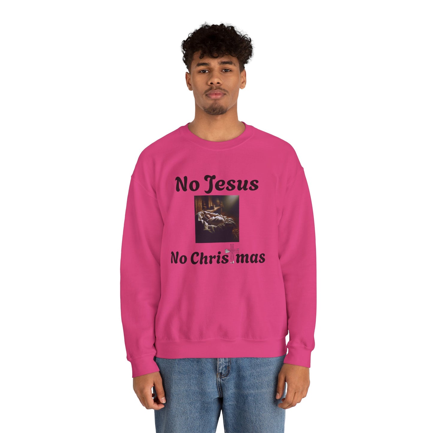 No Jesus No Christmas Crewneck Sweatshirt