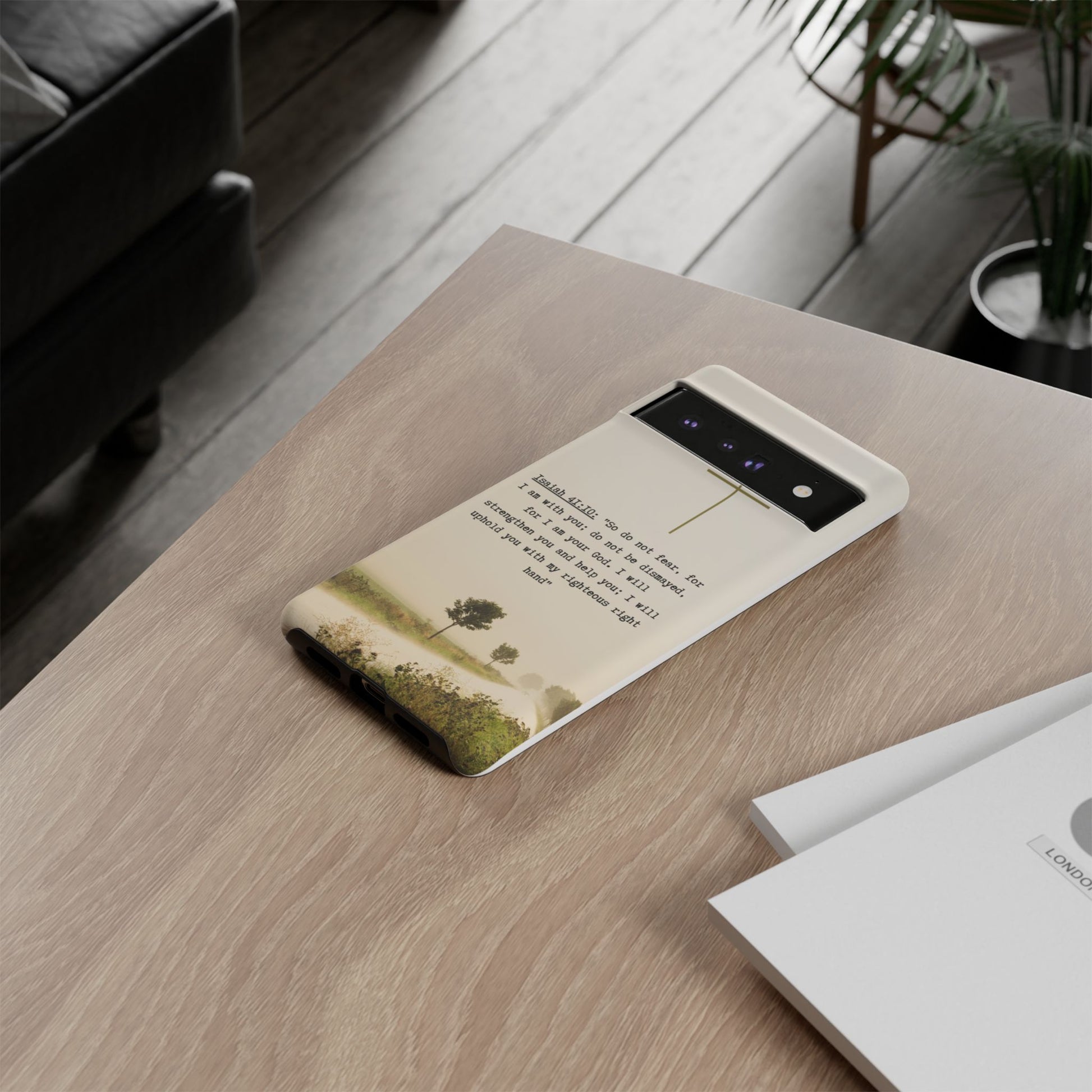 Christian Cross Phone Case with Isaiah 41:10 —The Original, Inspirational Protective iPhone Cover