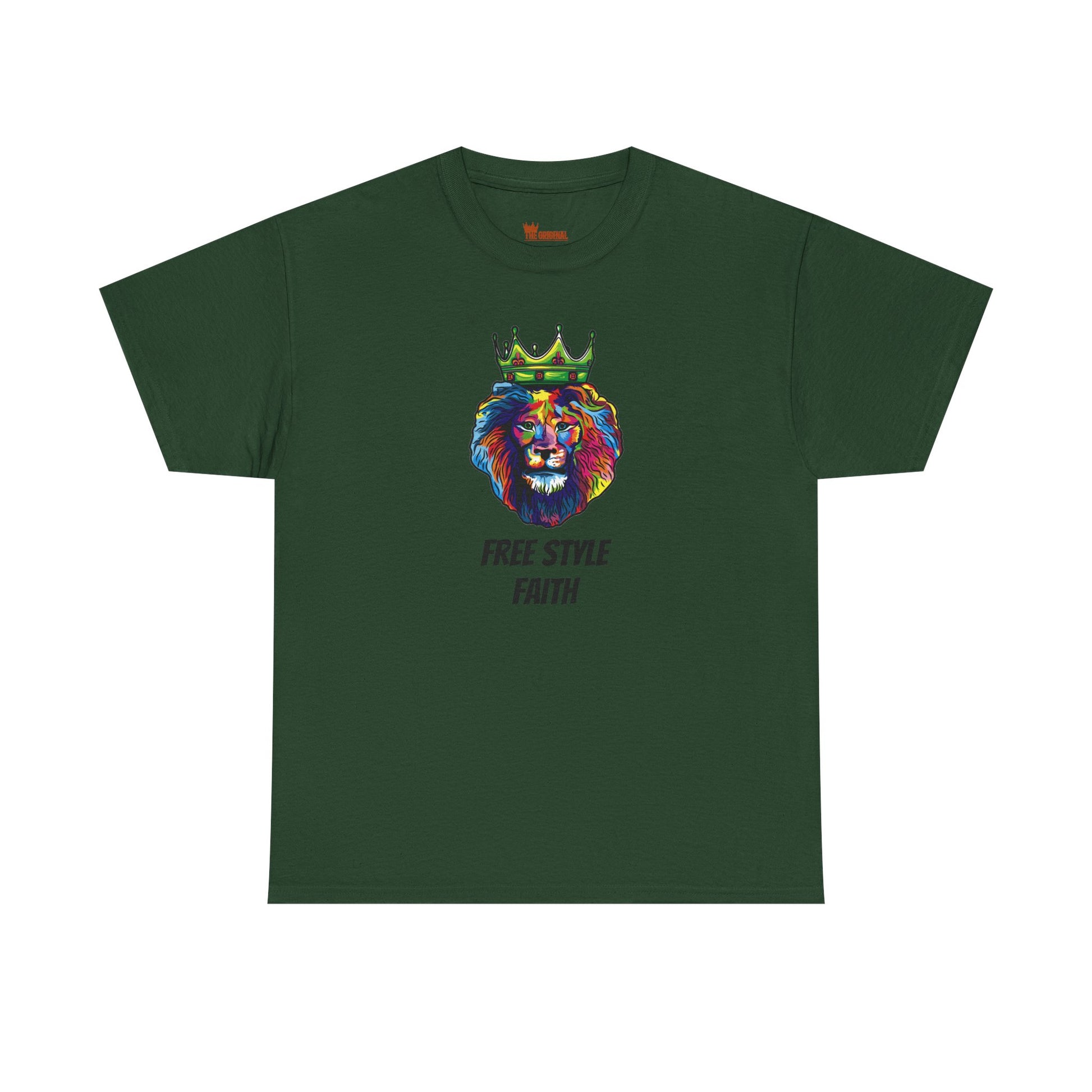 FREE STYLE FAITH med COLOR LION Custom kristen T-shirt – The Original – faithwear