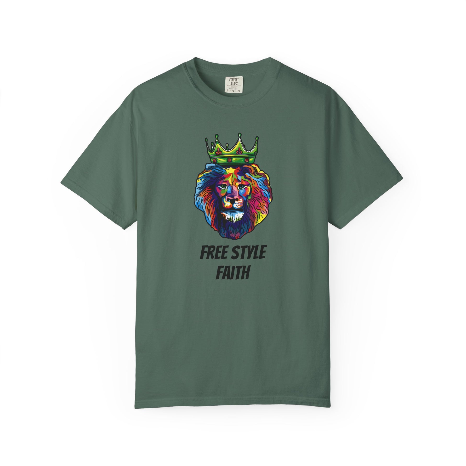COLOR LION T-Shirt — "Free Style Faith" Colorful Tee - The Original