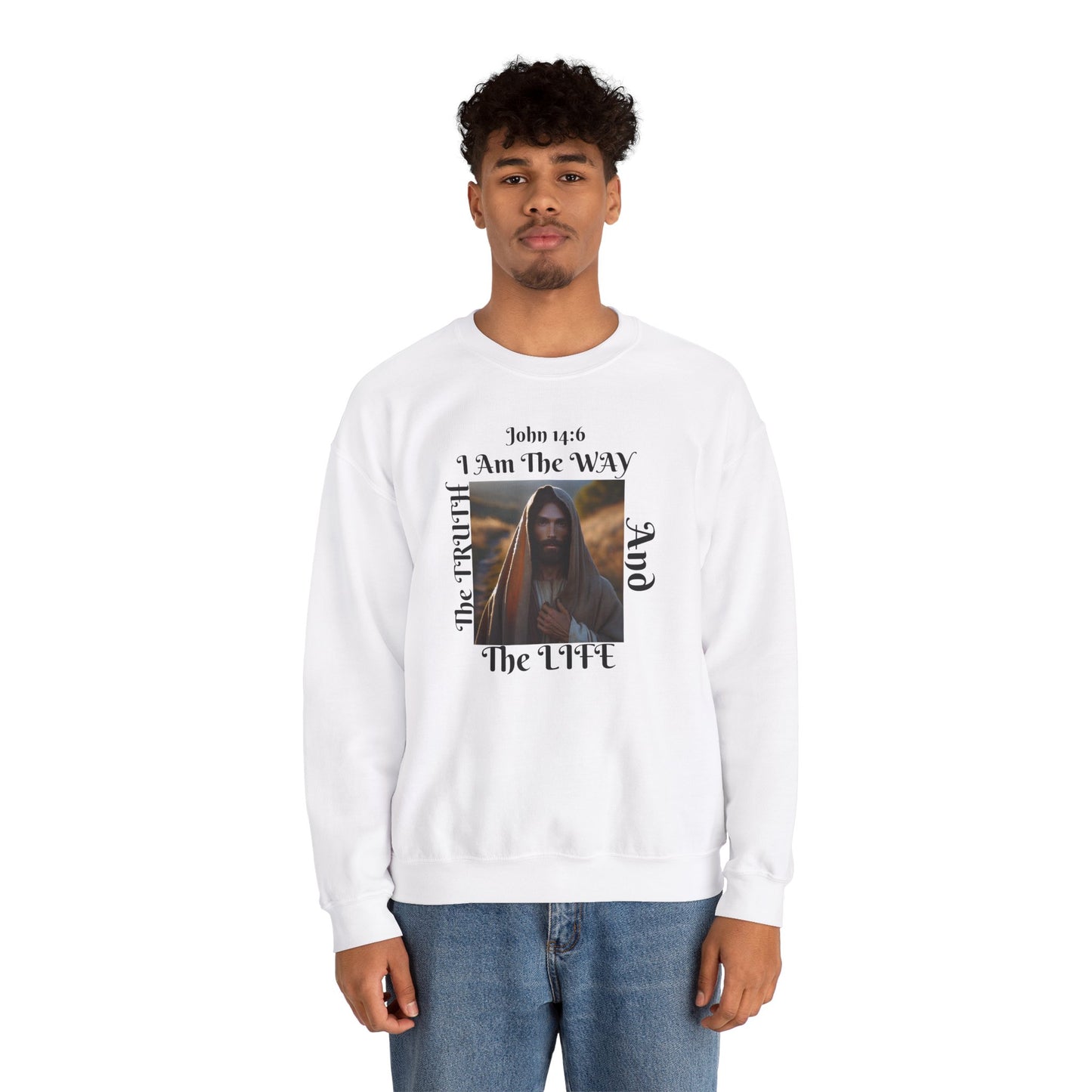 Born Again Christian Crewneck Sweatshirt - Unisex The way