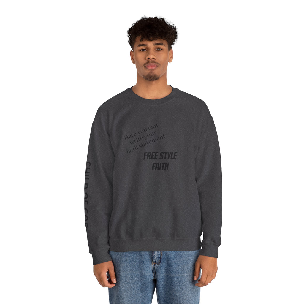 FREE STYLE FAITH Custom Christian Sweatshirt – The Original – faithwear – streetwear with purpose