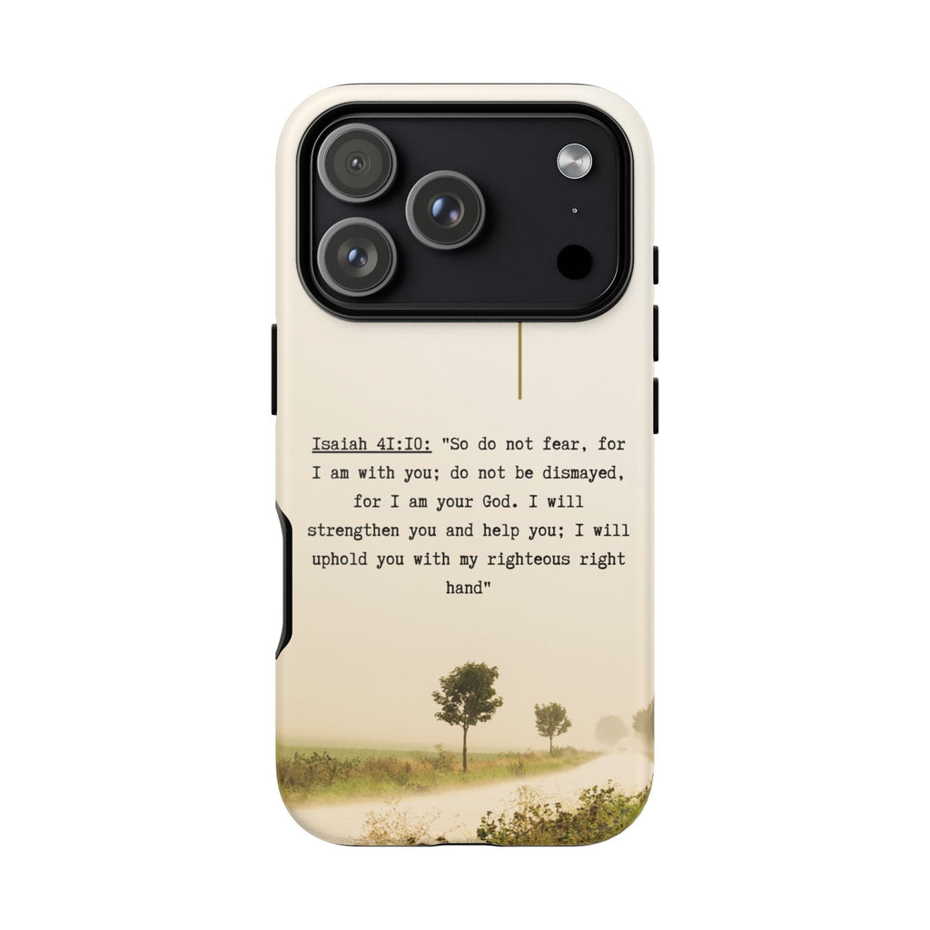 Christian Cross Phone Case with Isaiah 41:10 —The Original, Inspirational Protective iPhone Cover