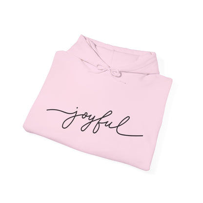 Joyful Hooded Sweatshirt - Comfy Casual Wear for Everyday Happiness