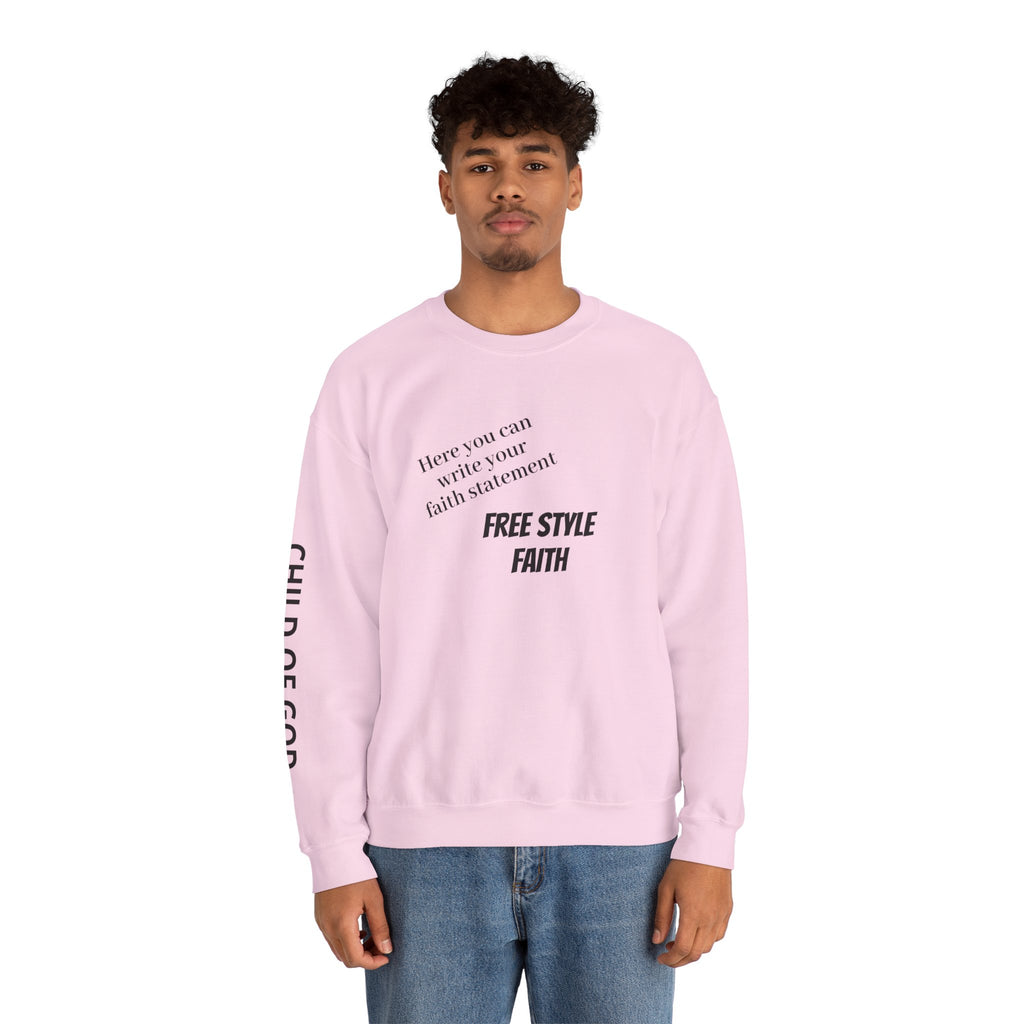 FREE STYLE FAITH Custom Christian Sweatshirt – The Original – faithwear – streetwear with purpose