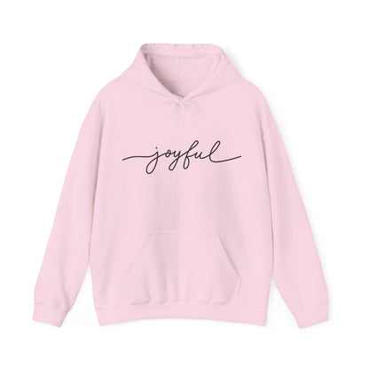 Joyful Hooded Sweatshirt - Comfy Casual Wear for Everyday Happiness