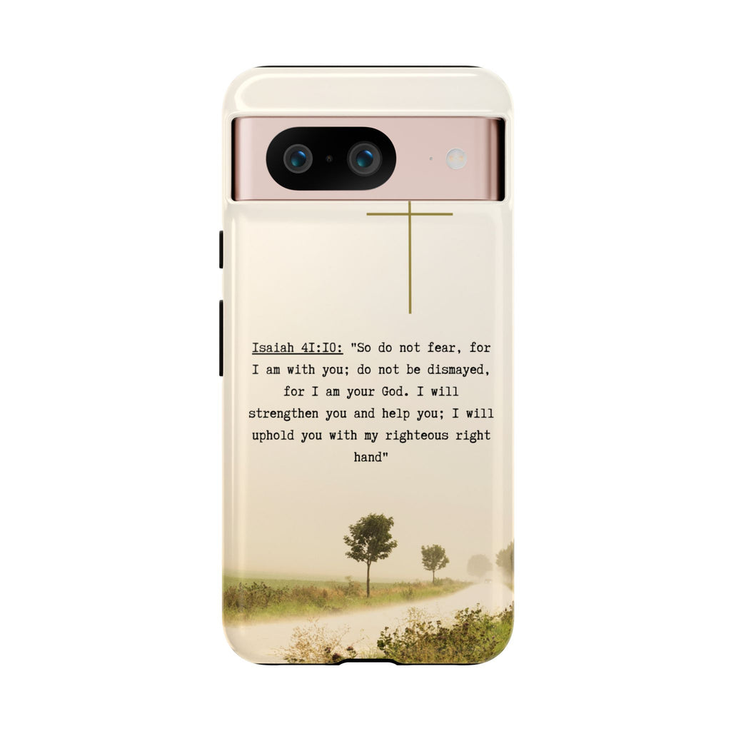 Christian Cross Phone Case with Isaiah 41:10 —The Original, Inspirational Protective iPhone Cover