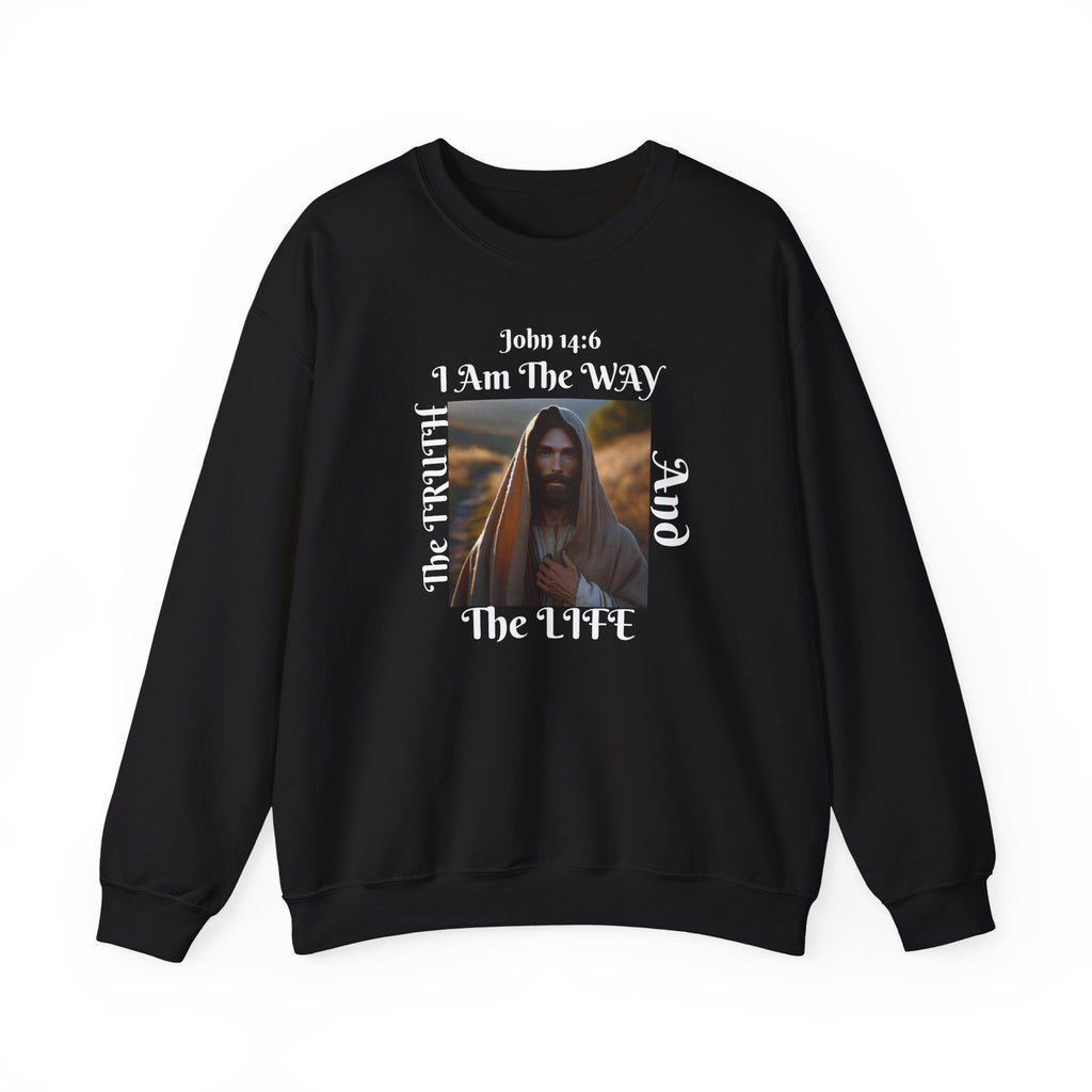 Sudadera con cuello redondo cristiana nacida de nuevo - Unisex The way