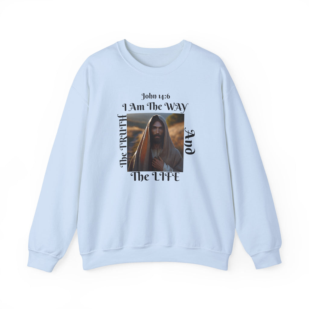 Sudadera con cuello redondo cristiana nacida de nuevo - Unisex The way