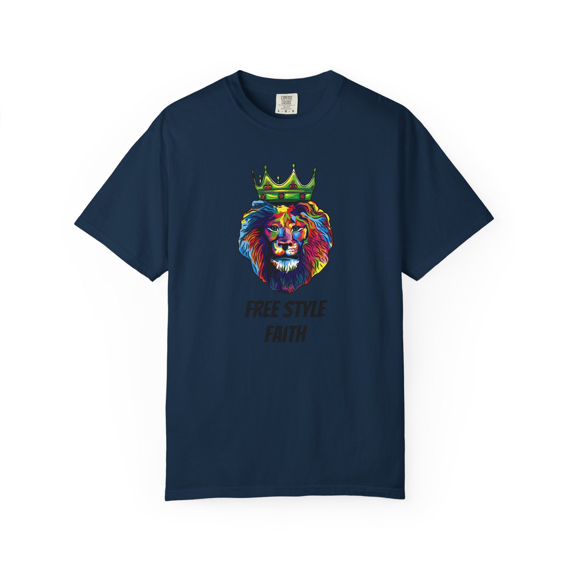 COLOR LION T-Shirt — "Free Style Faith" Colorful Tee - The Original