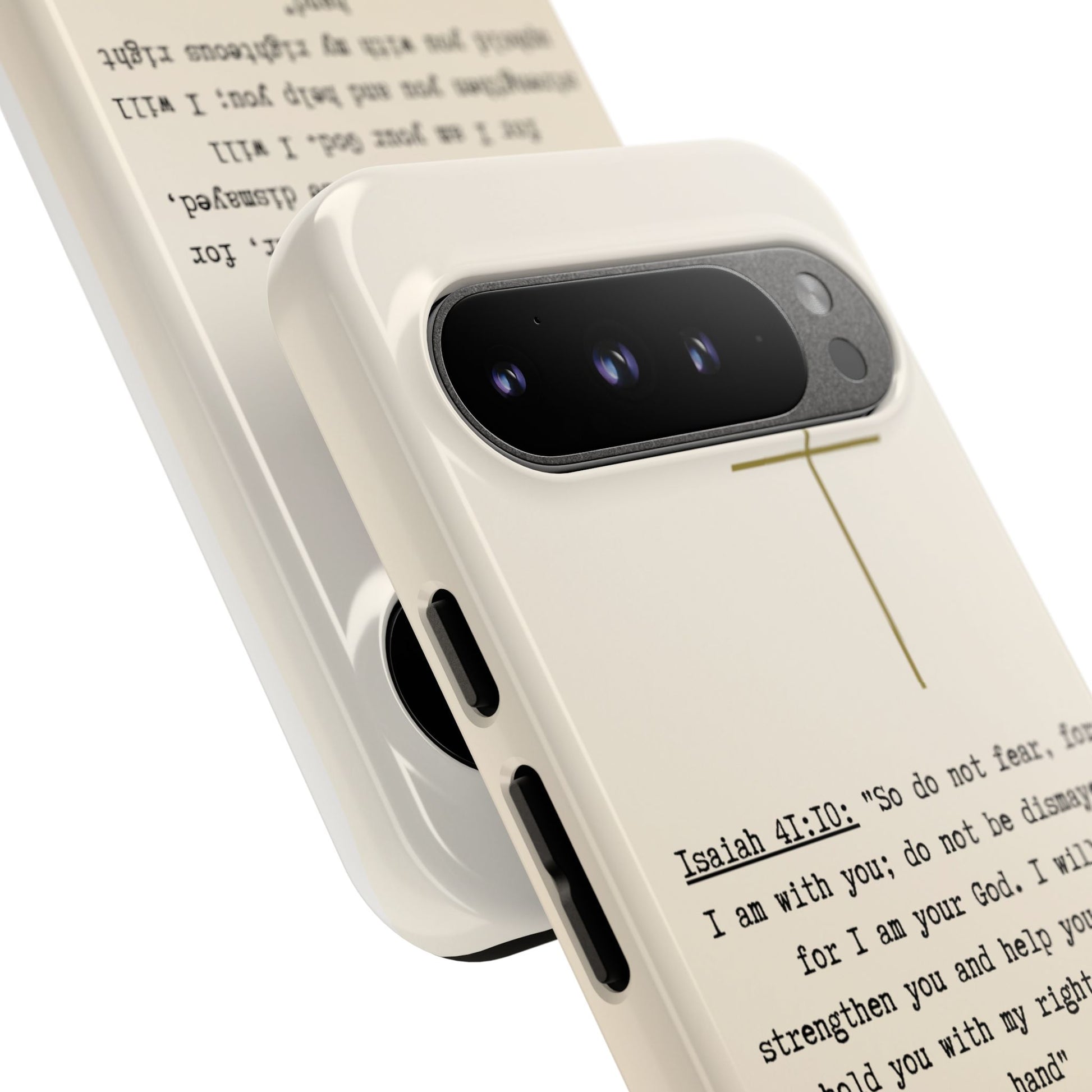 Christian Cross Phone Case with Isaiah 41:10 —The Original, Inspirational Protective iPhone Cover