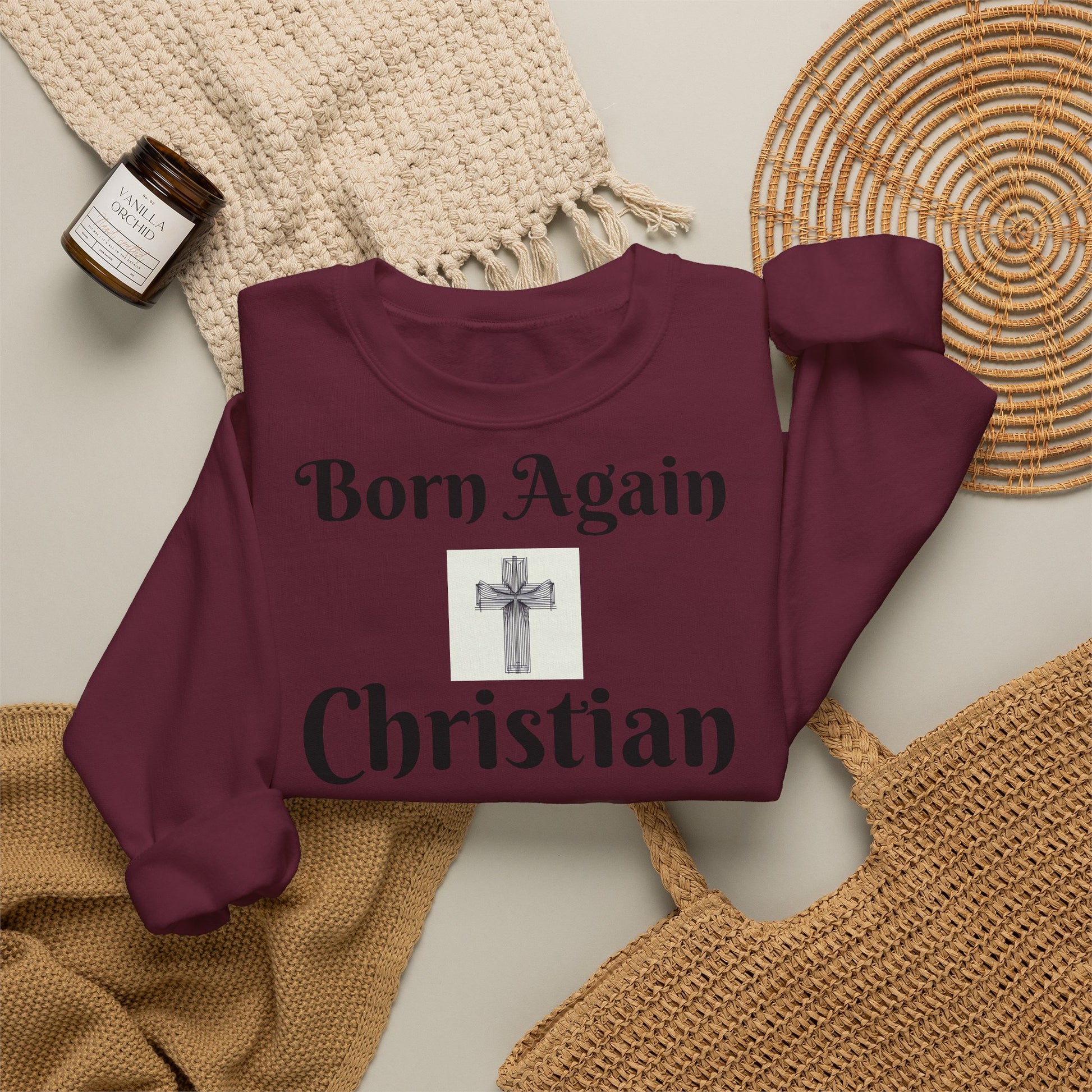 LÍNEAS ATREVIDAS: Nacido de Nuevo – Sudadera Cristiana Unisex | La Original