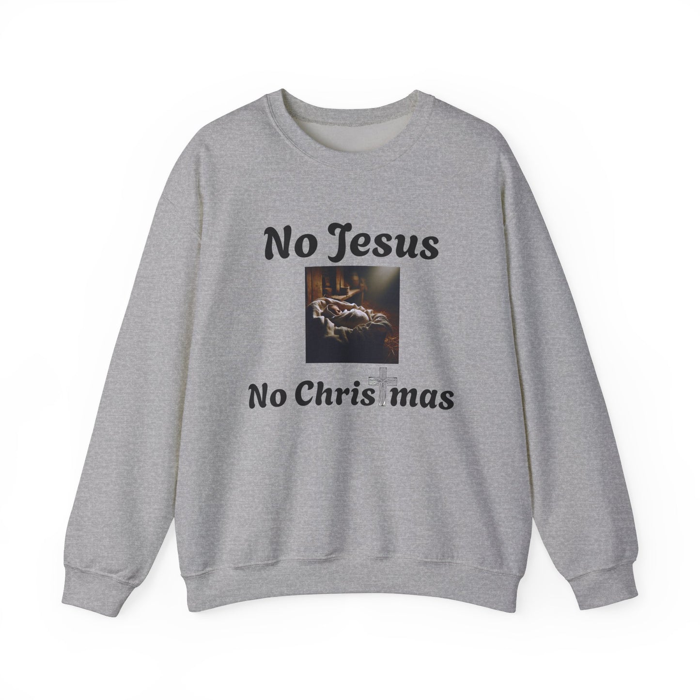 No Jesus No Christmas Crewneck Sweatshirt