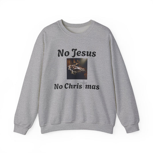 No Jesus No Christmas Crewneck Sweatshirt