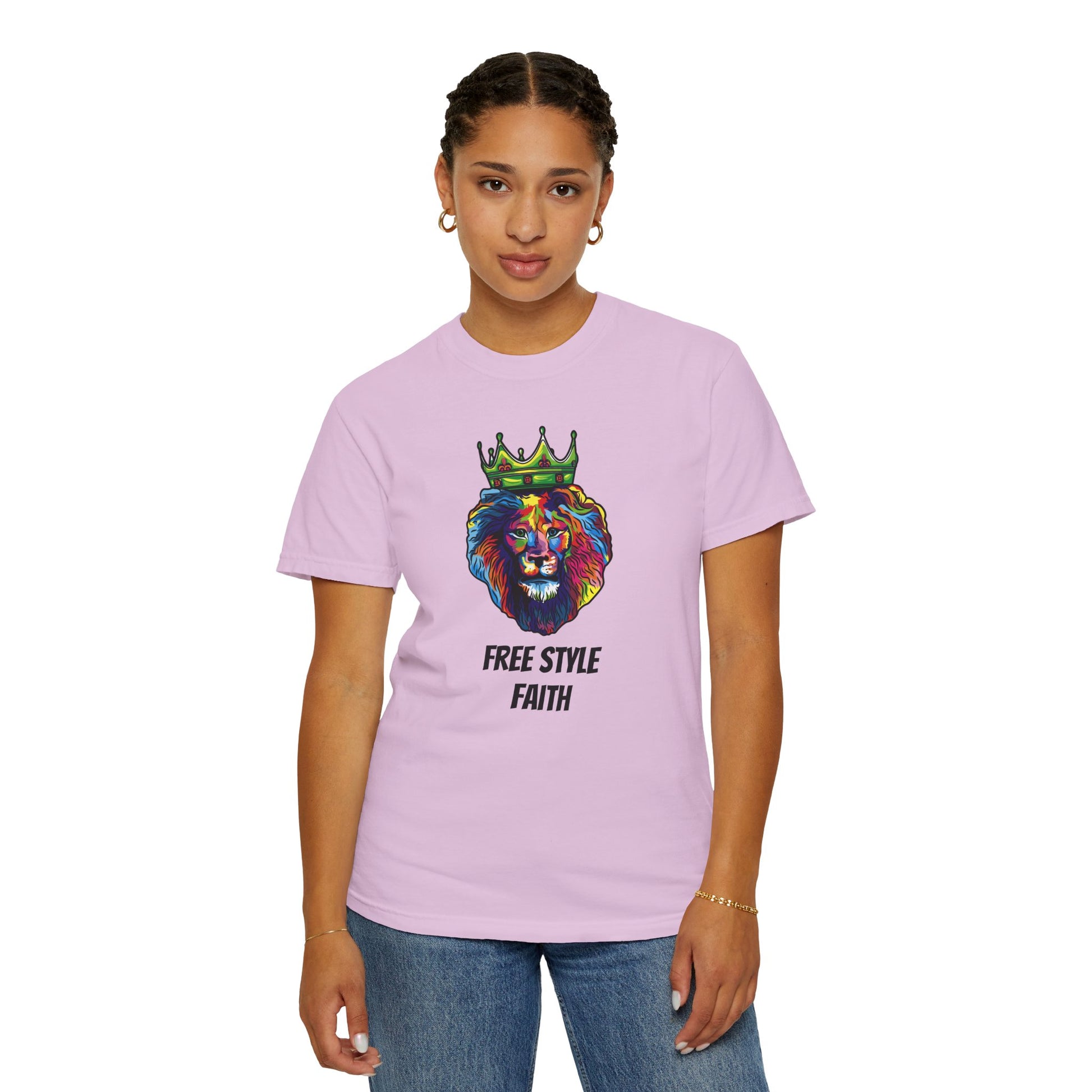 COLOR LION T-Shirt — "Free Style Faith" Colorful Tee - The Original