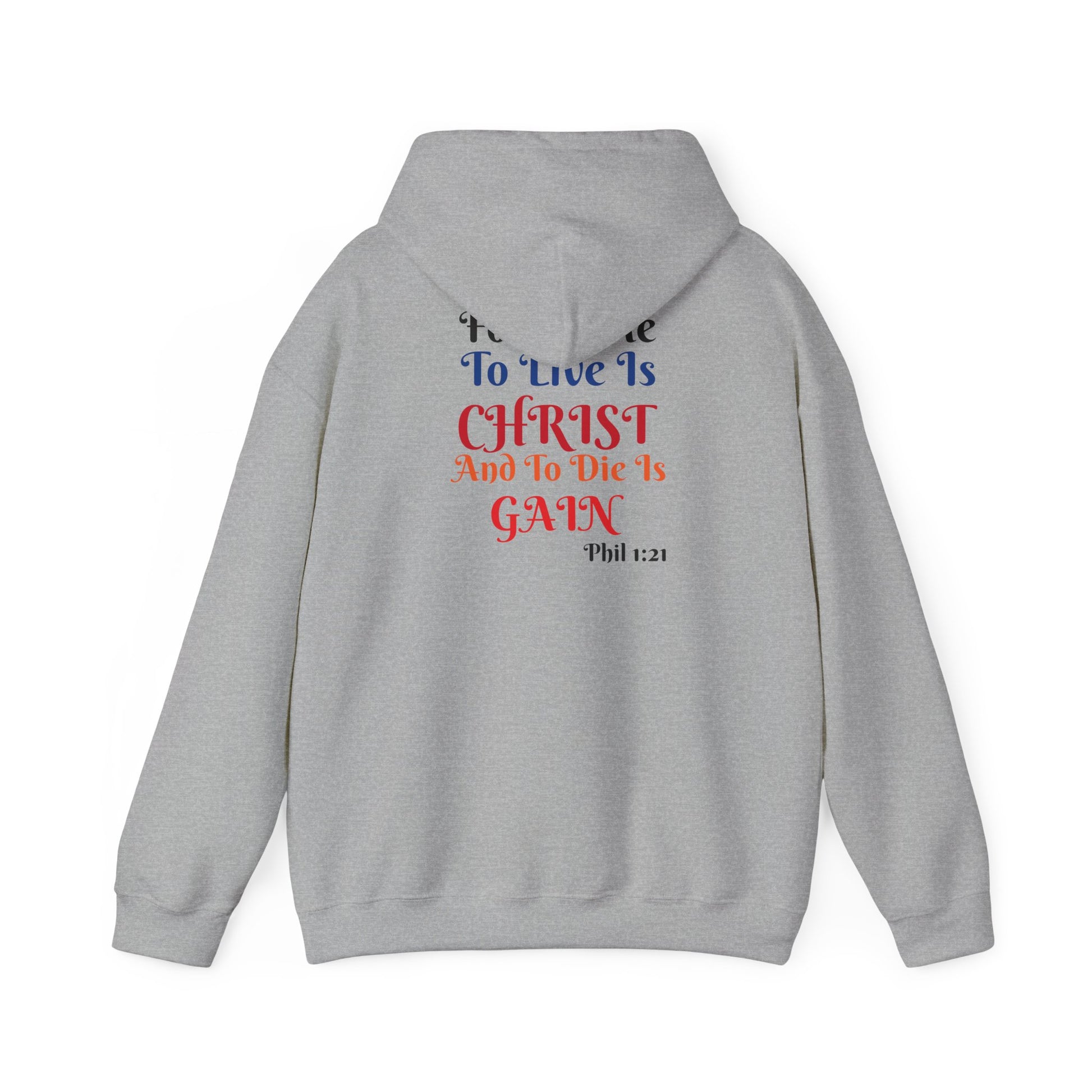 BOLD LINES: To Live Is… Filipperbrevet 1:21 – Kristen Unisex Sweatshirt | The Original
