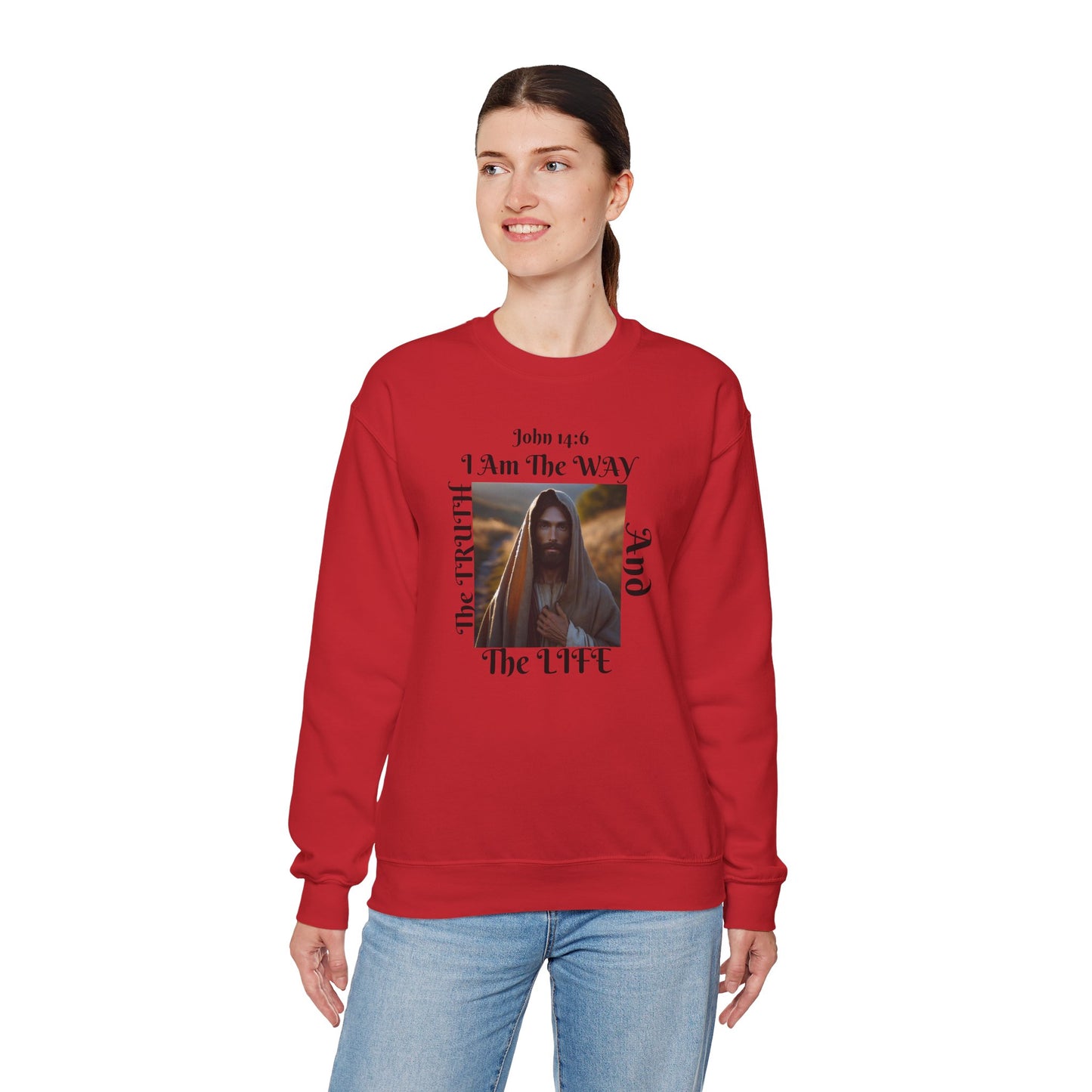 Born Again Christian Crewneck Sweatshirt - Unisex The way