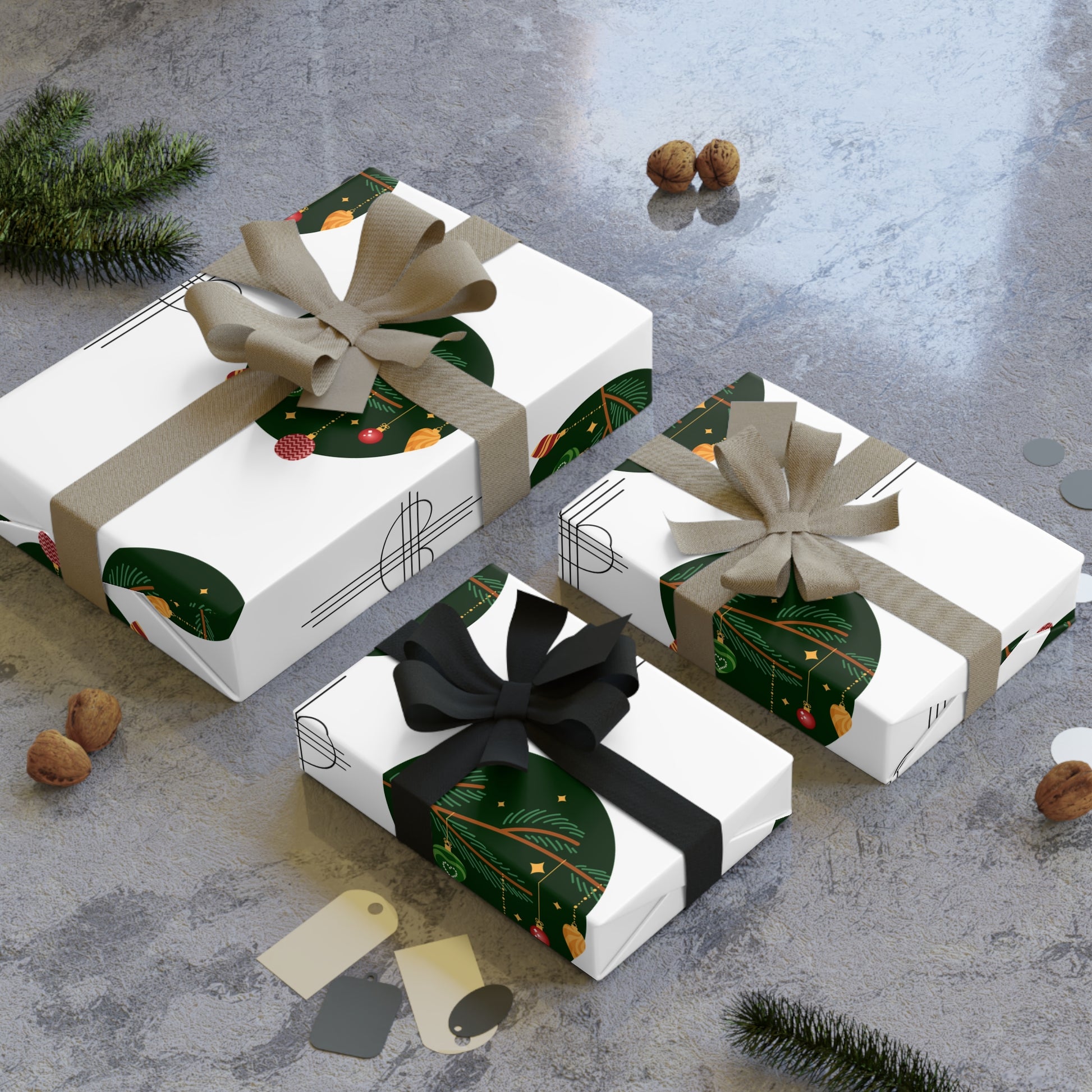 Gifts wrapped in beautiful quality wrapping - from The Original, Merry CHRISTmas.
