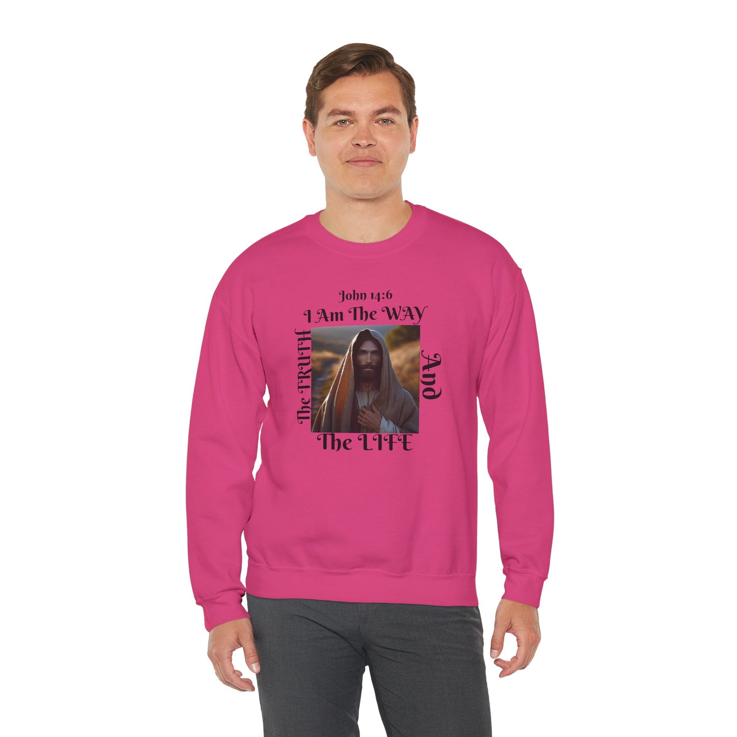 Born Again Christian Crewneck Sweatshirt - Unisex The way