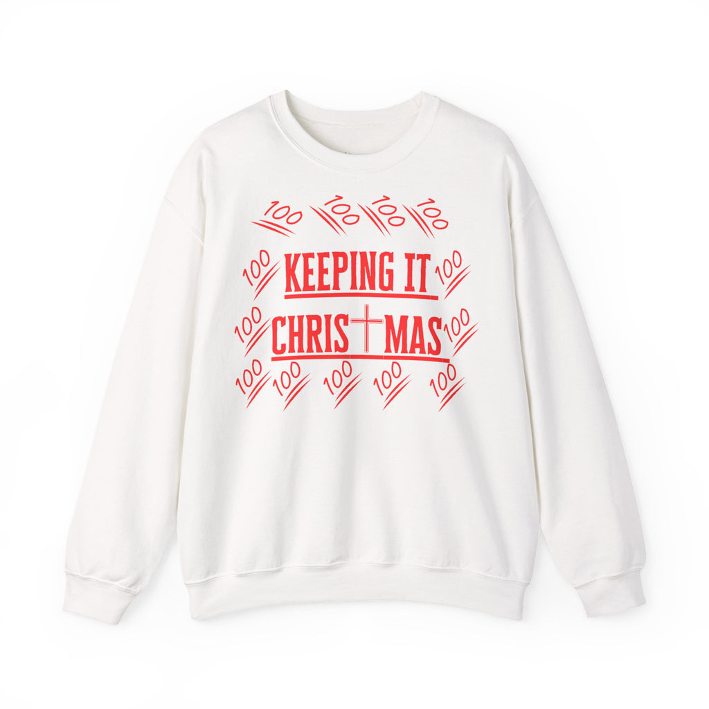 Sudadera navideña con texto rojo | Sudadera cristiana unisex | La original - faithwear