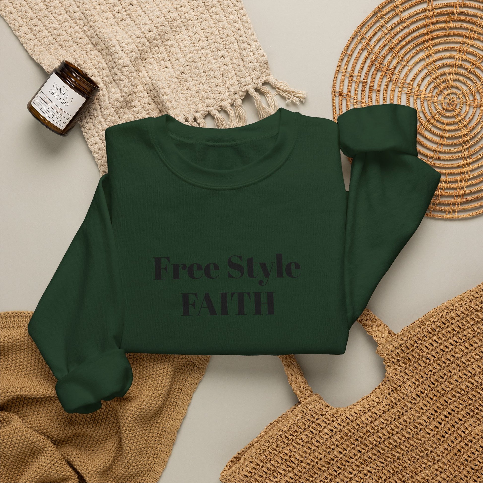 FREE STYLE FAITH Custom Kristen Sweatshirt – The Original – faithwear – streetwear with purpose