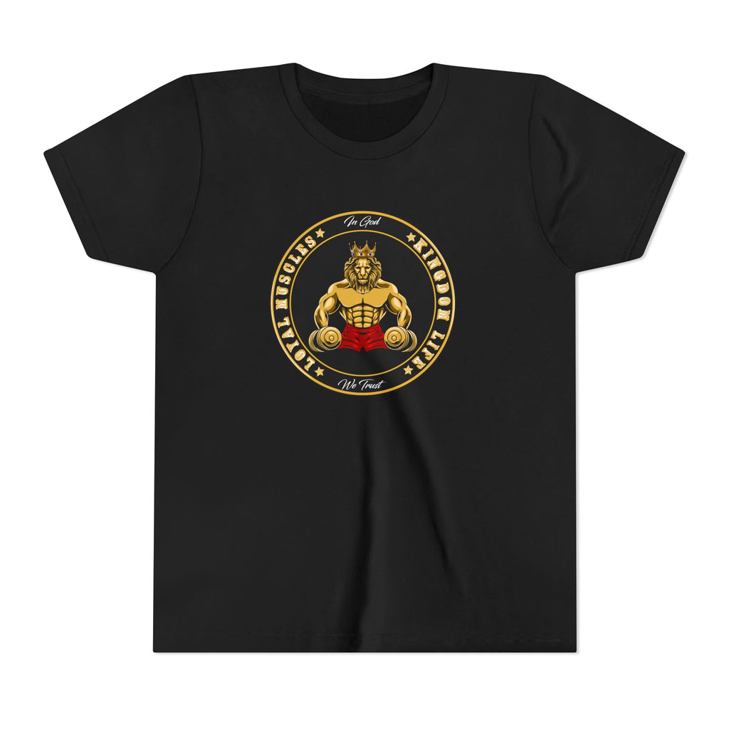 LOYAL MUSCLES Youth Tee - for all the faith living young people, be strong in faith