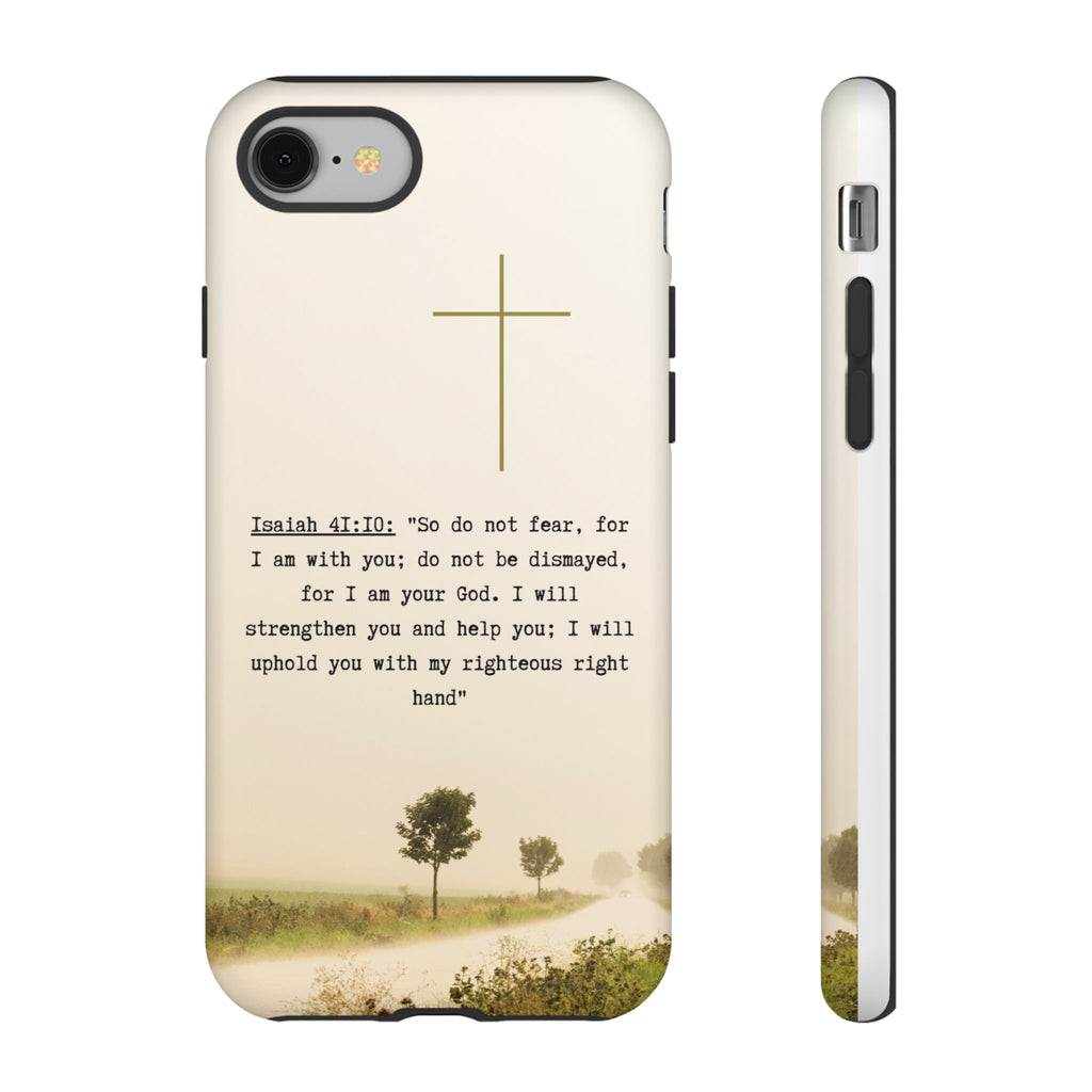 Christian Cross Phone Case with Isaiah 41:10 —The Original, Inspirational Protective iPhone Cover