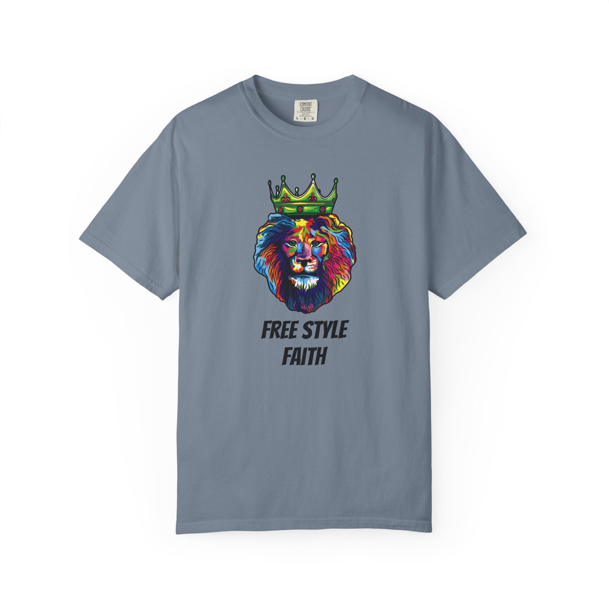 COLOR LION T-Shirt — "Free Style Faith" Colorful Tee - The Original