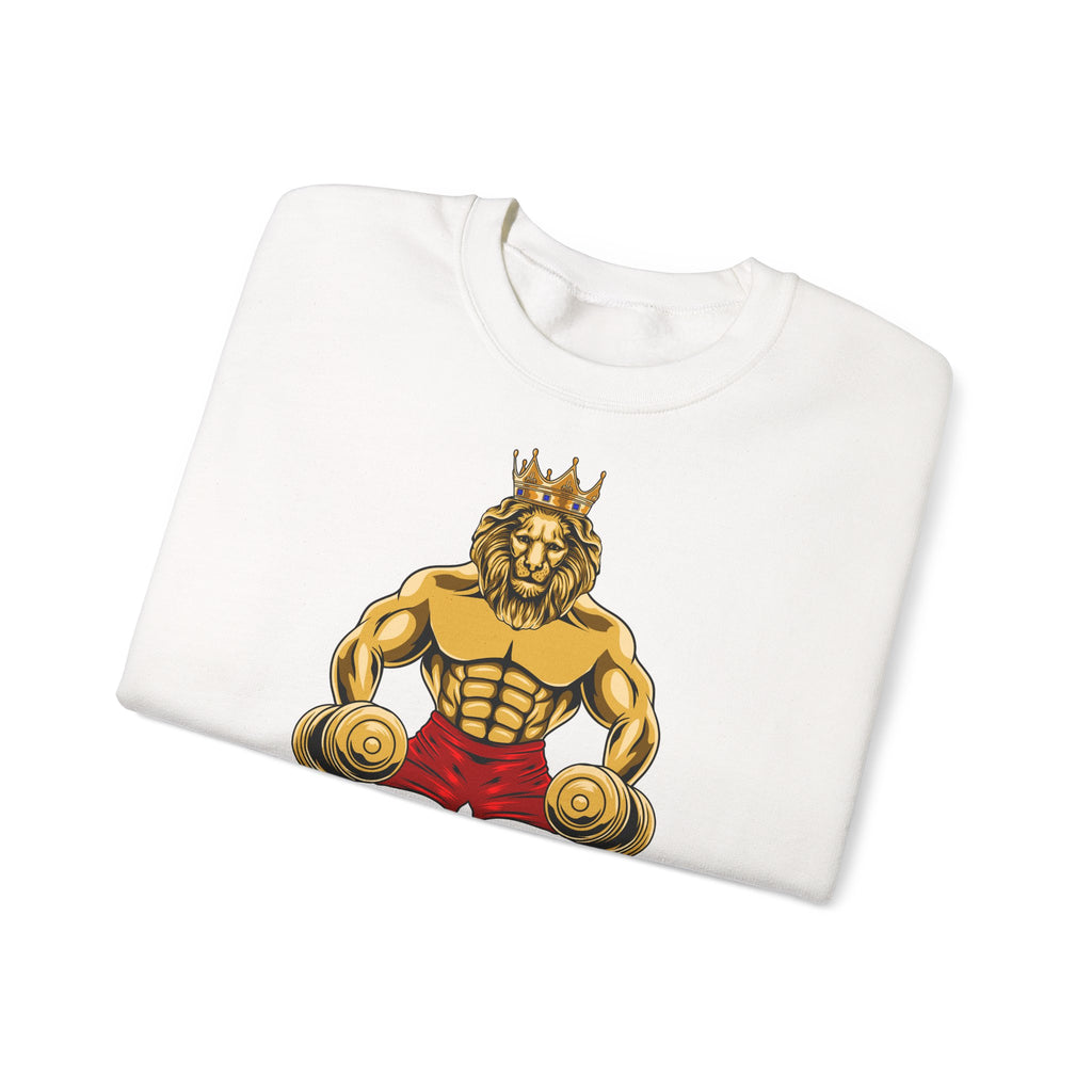 MUSCLE LION Sweatshirt - be strong and courages, stay loyal - stay faithfull