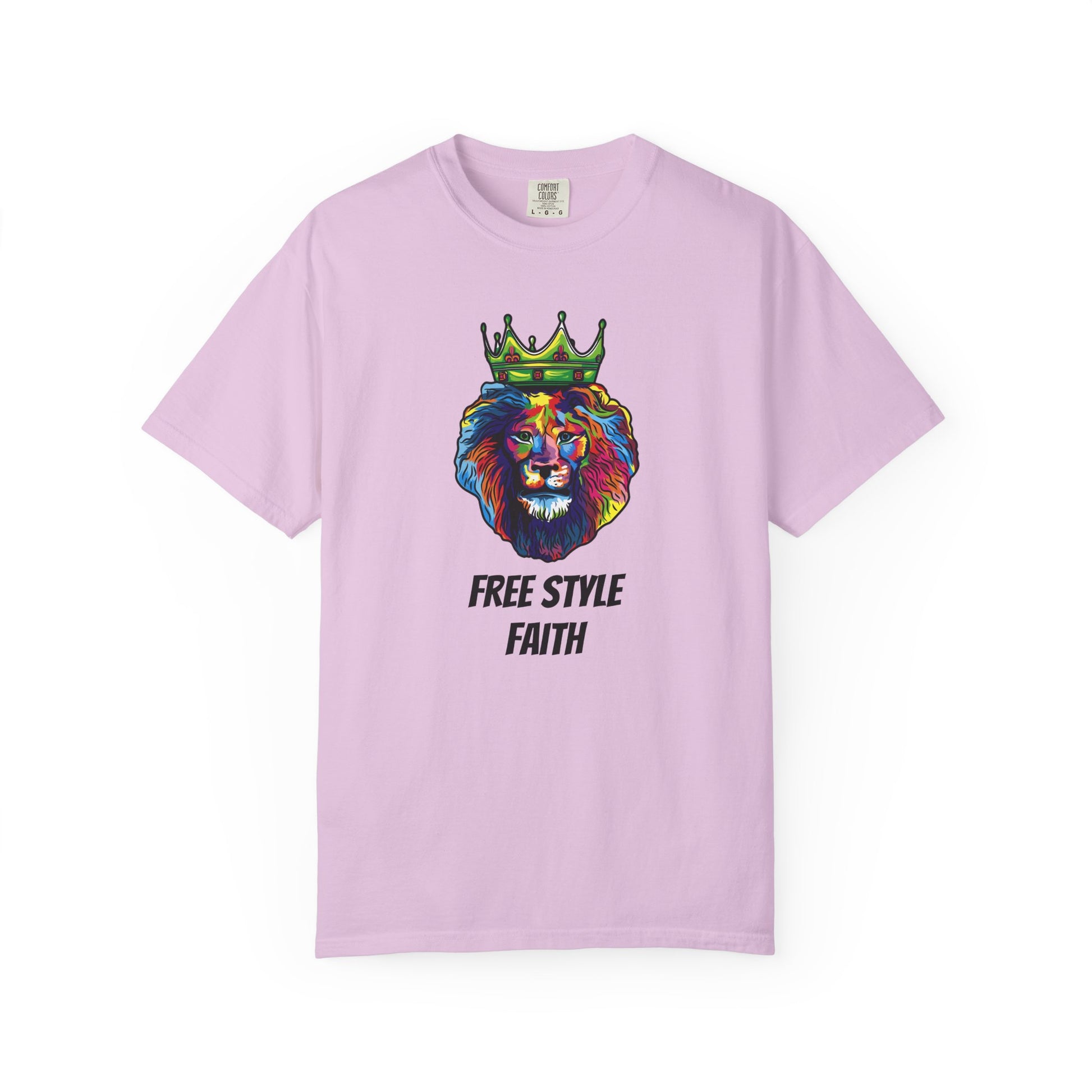 COLOR LION T-Shirt — "Free Style Faith" Colorful Tee - The Original