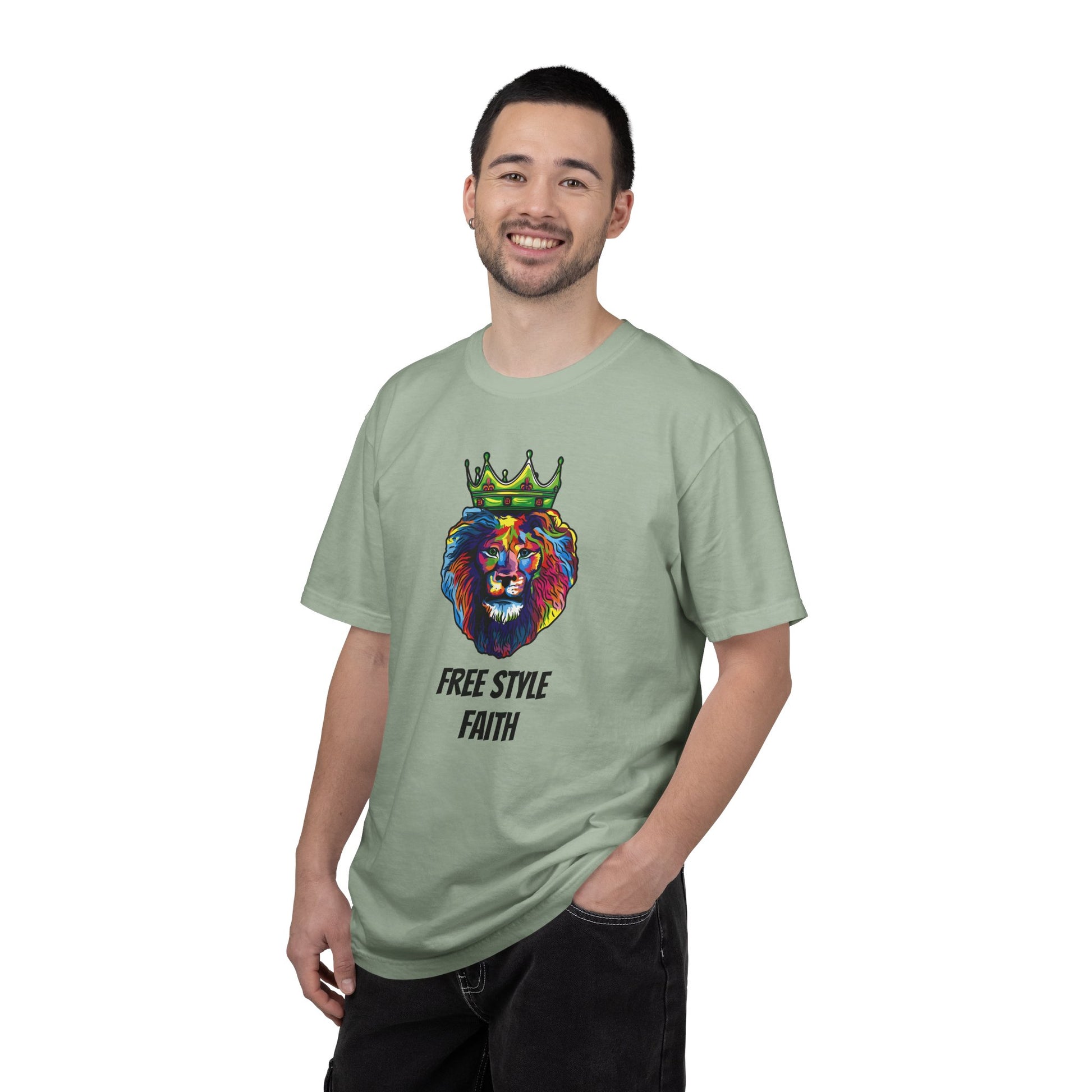 COLOR LION T-Shirt — "Free Style Faith" Colorful Tee - The Original