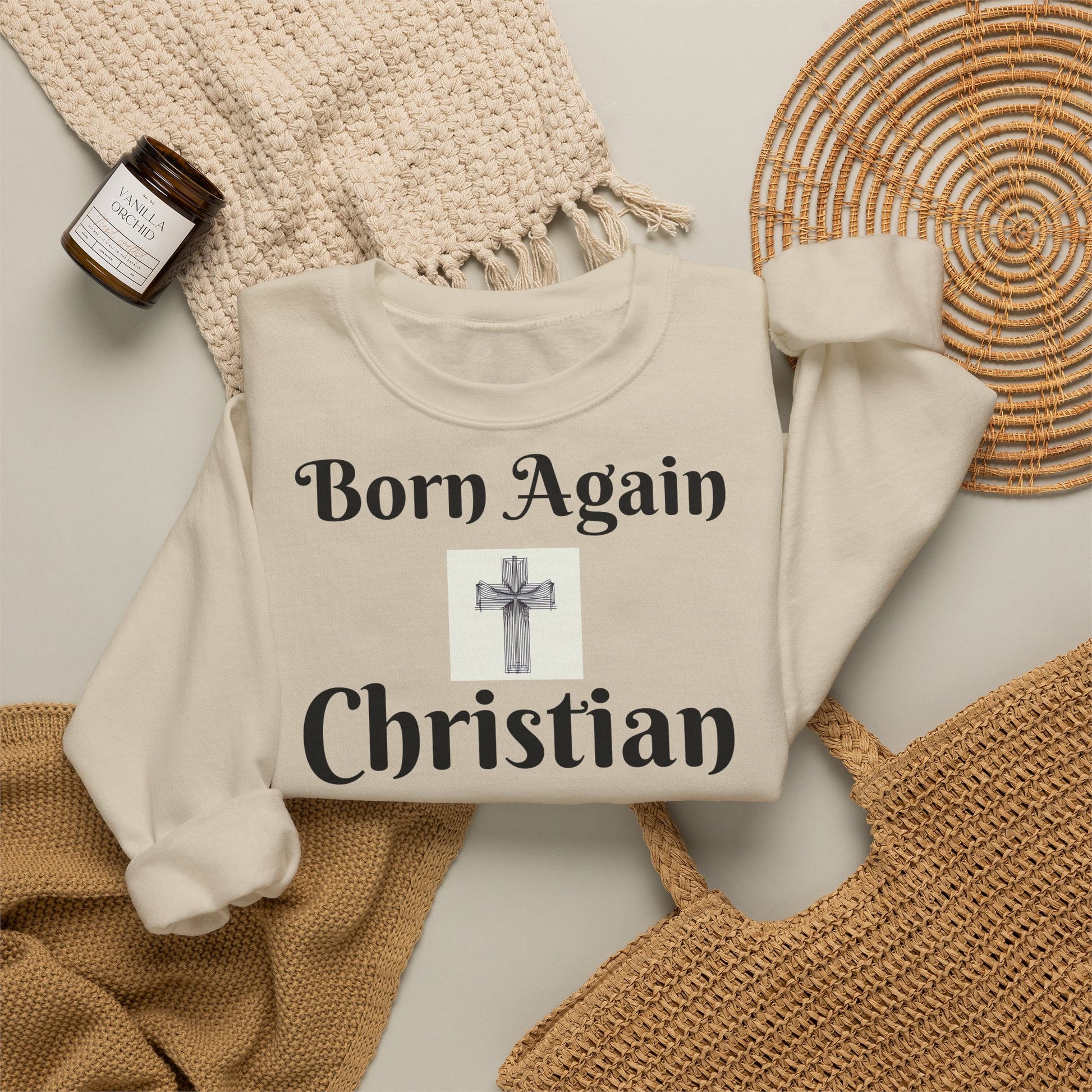 LÍNEAS ATREVIDAS: Nacido de Nuevo – Sudadera Cristiana Unisex | La Original