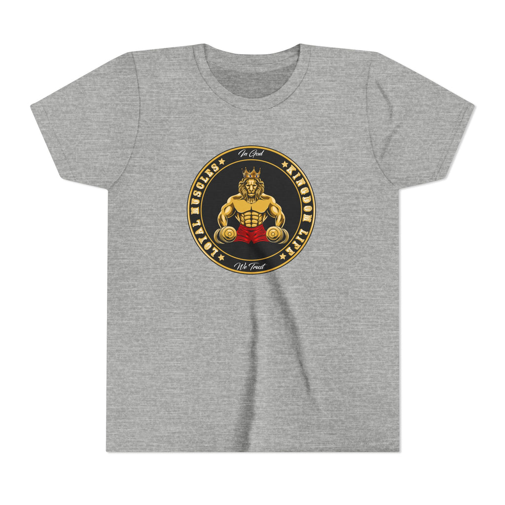 LOYAL MUSCLES Youth Tee - for all the faith living young people, be strong in faith
